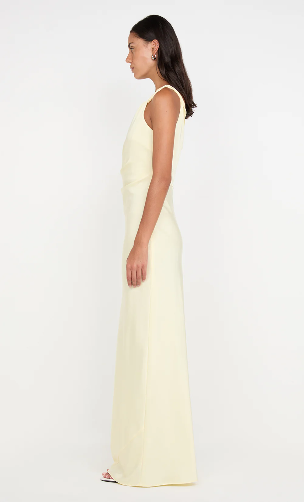 LUNETTA TWIST STRAP DRESS - ICE YELLOW - Image 4
