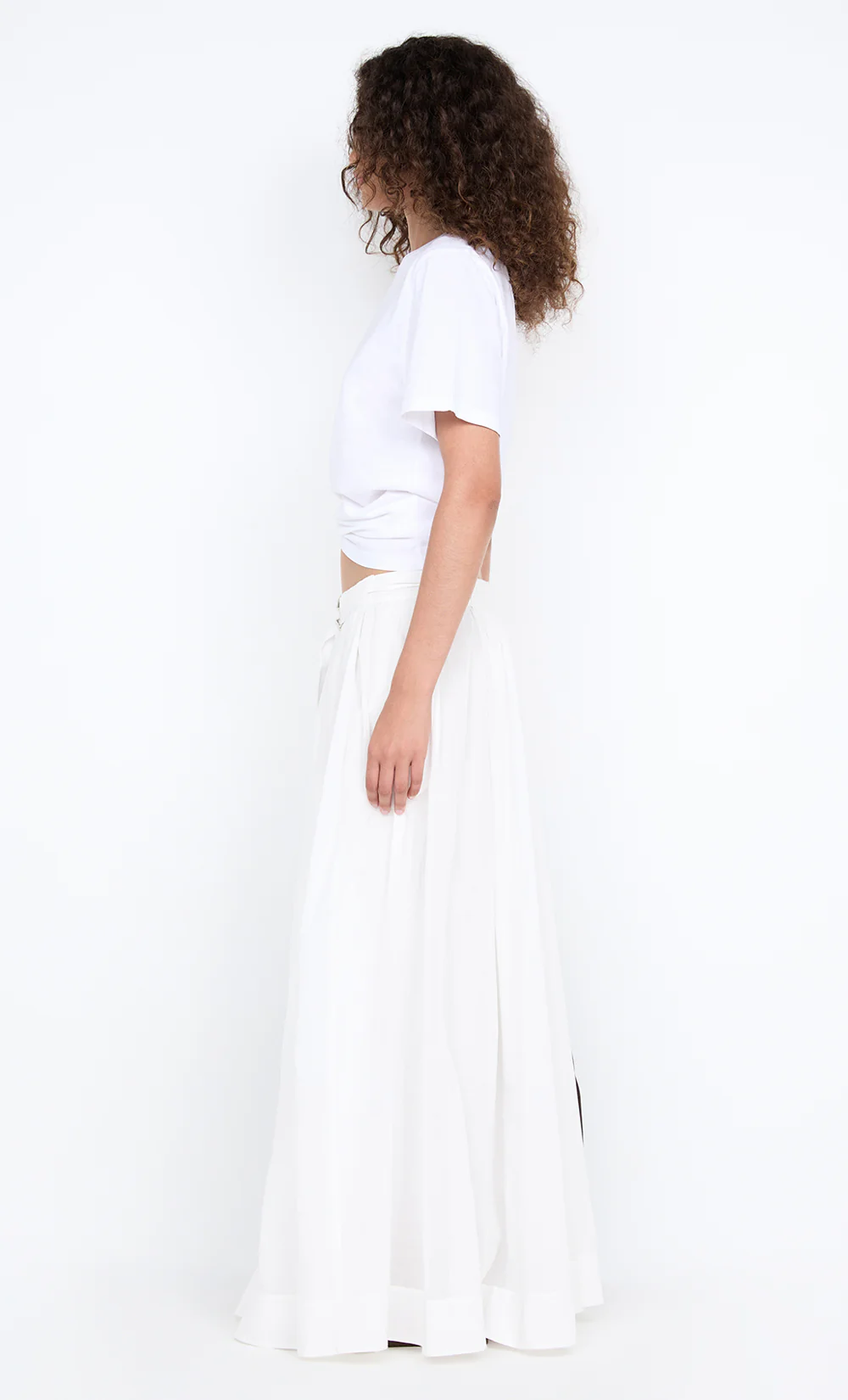 LYNNA MAXI SKIRT - WHITE - Image 4