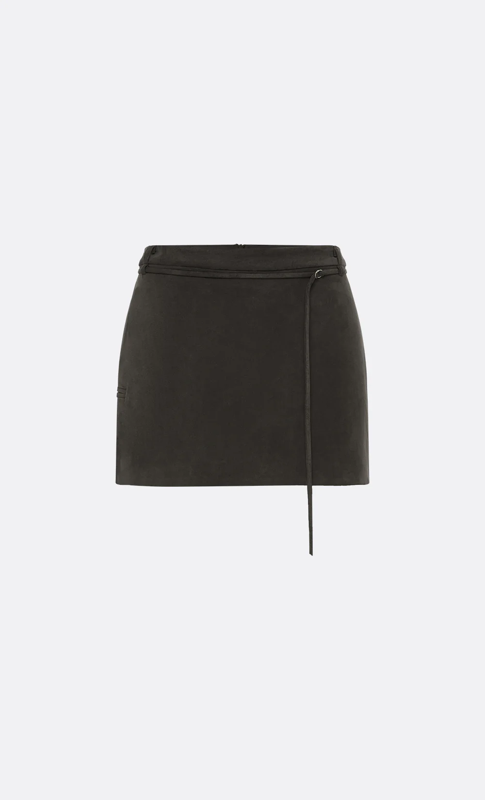 LYON MINI SKIRT - DARK CHOCOLATE - Image 8