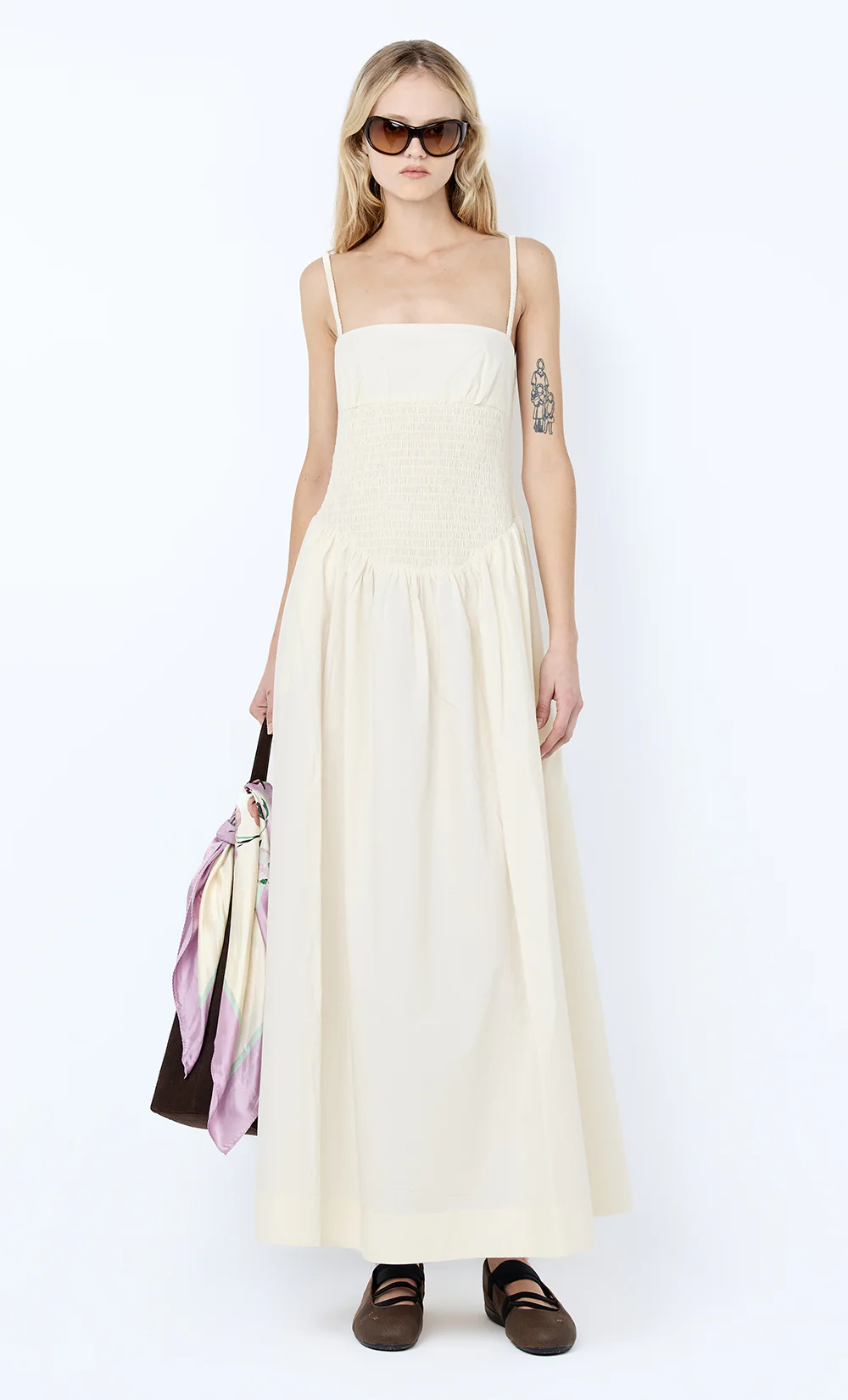 MARCELINE MAXI DRESS - CREAM - Image 2