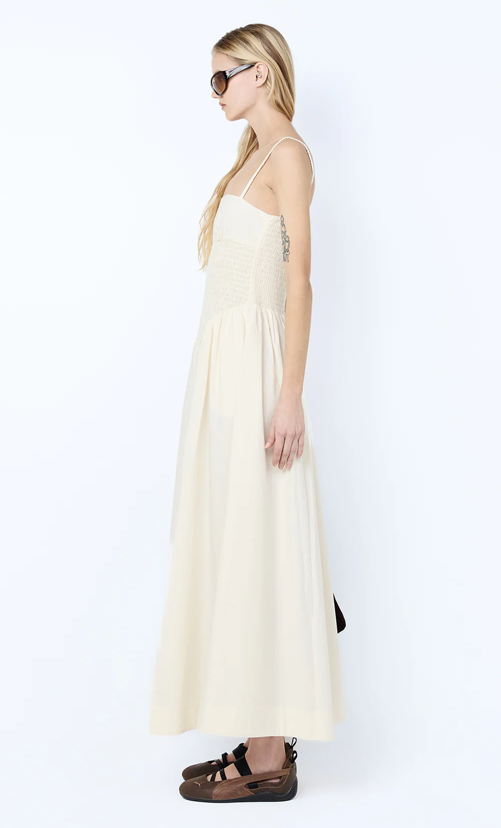 MARCELINE MAXI DRESS - CREAM - Image 3