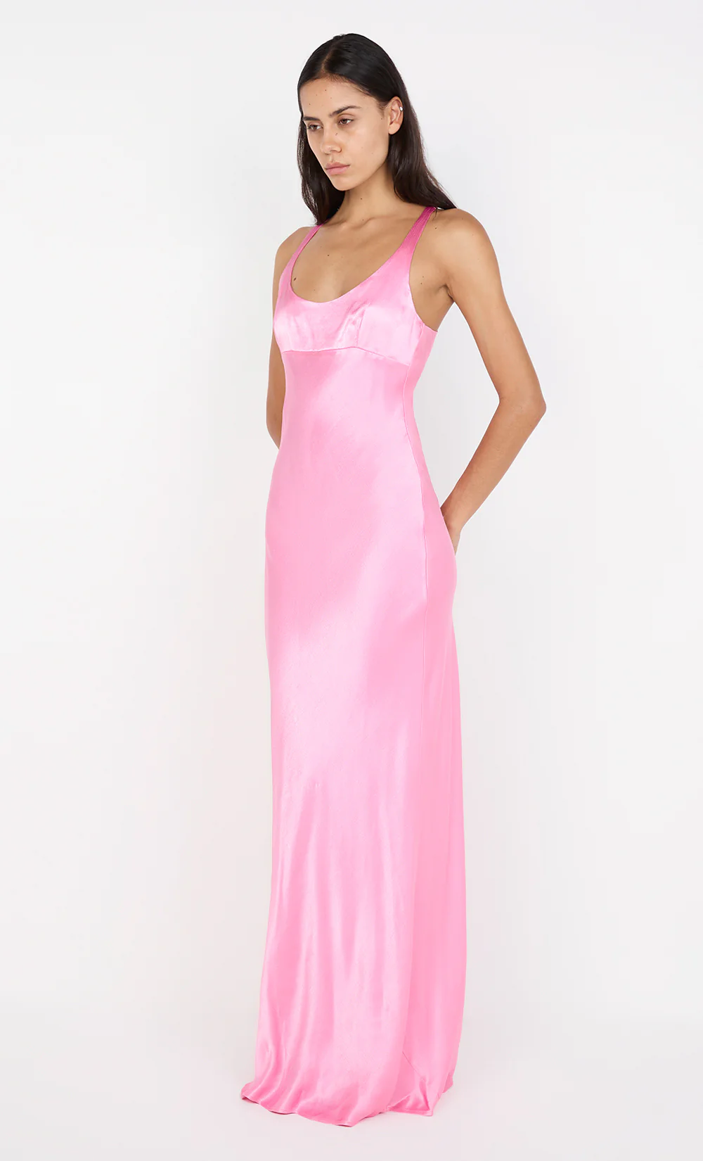 MAXINA CROSSOVER DRESS - CANDY PINK - Image 4