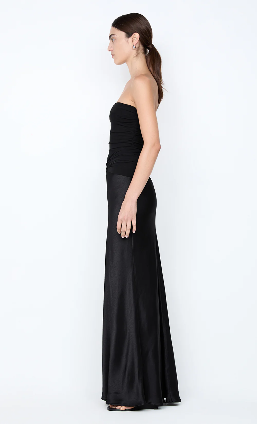 MILLAH STRAPLESS DRESS - BLACK - Image 5