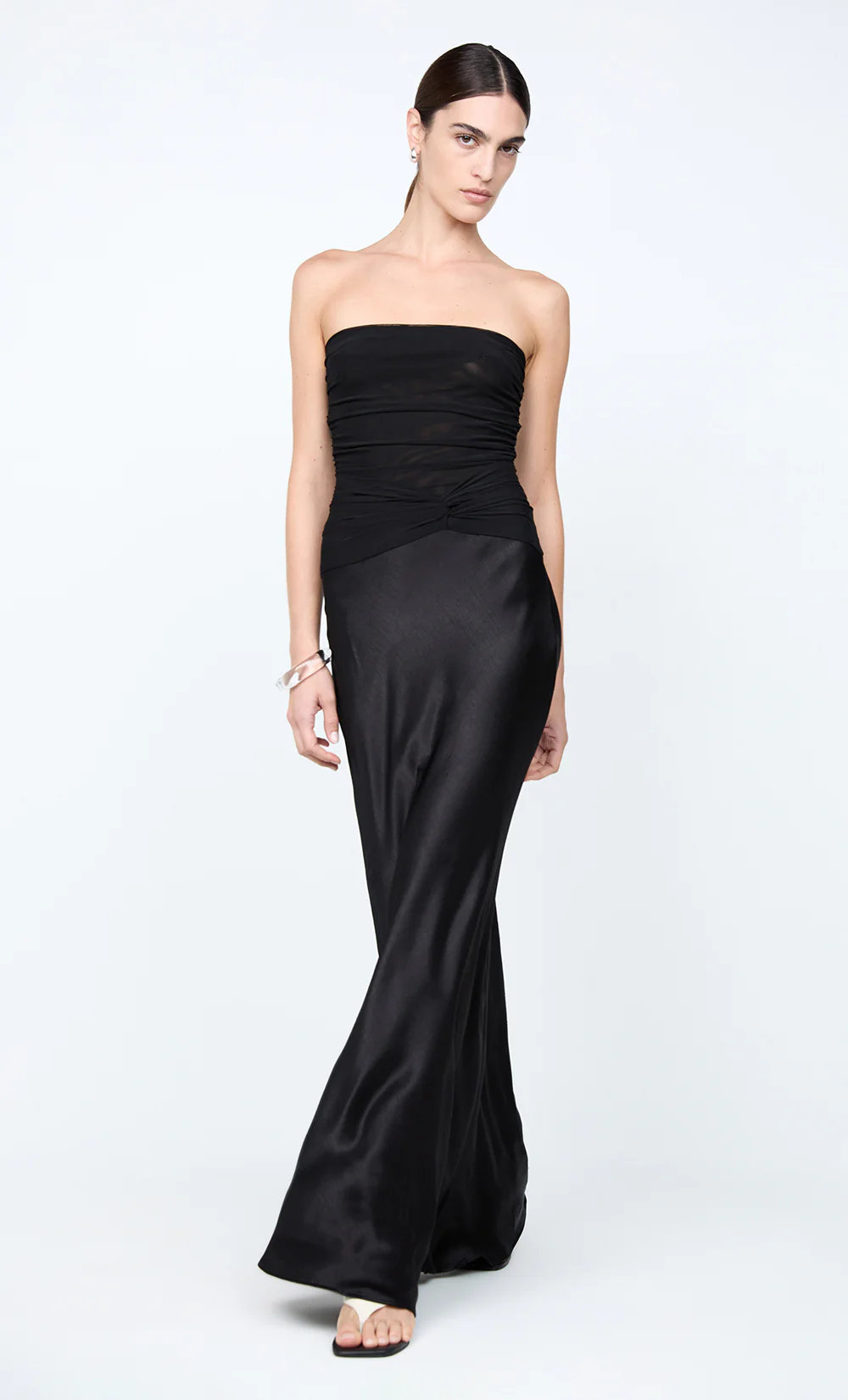 MILLAH STRAPLESS DRESS - BLACK - Image 7