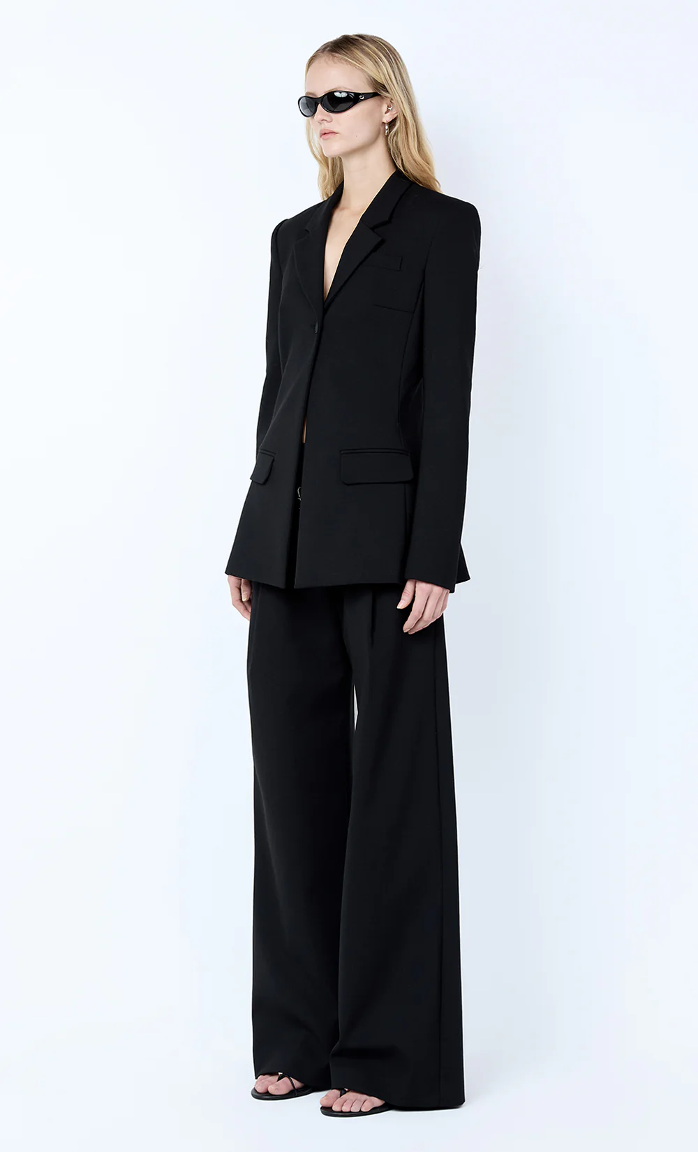 MIRREN LONGLINE BLAZER - BLACK - Image 3