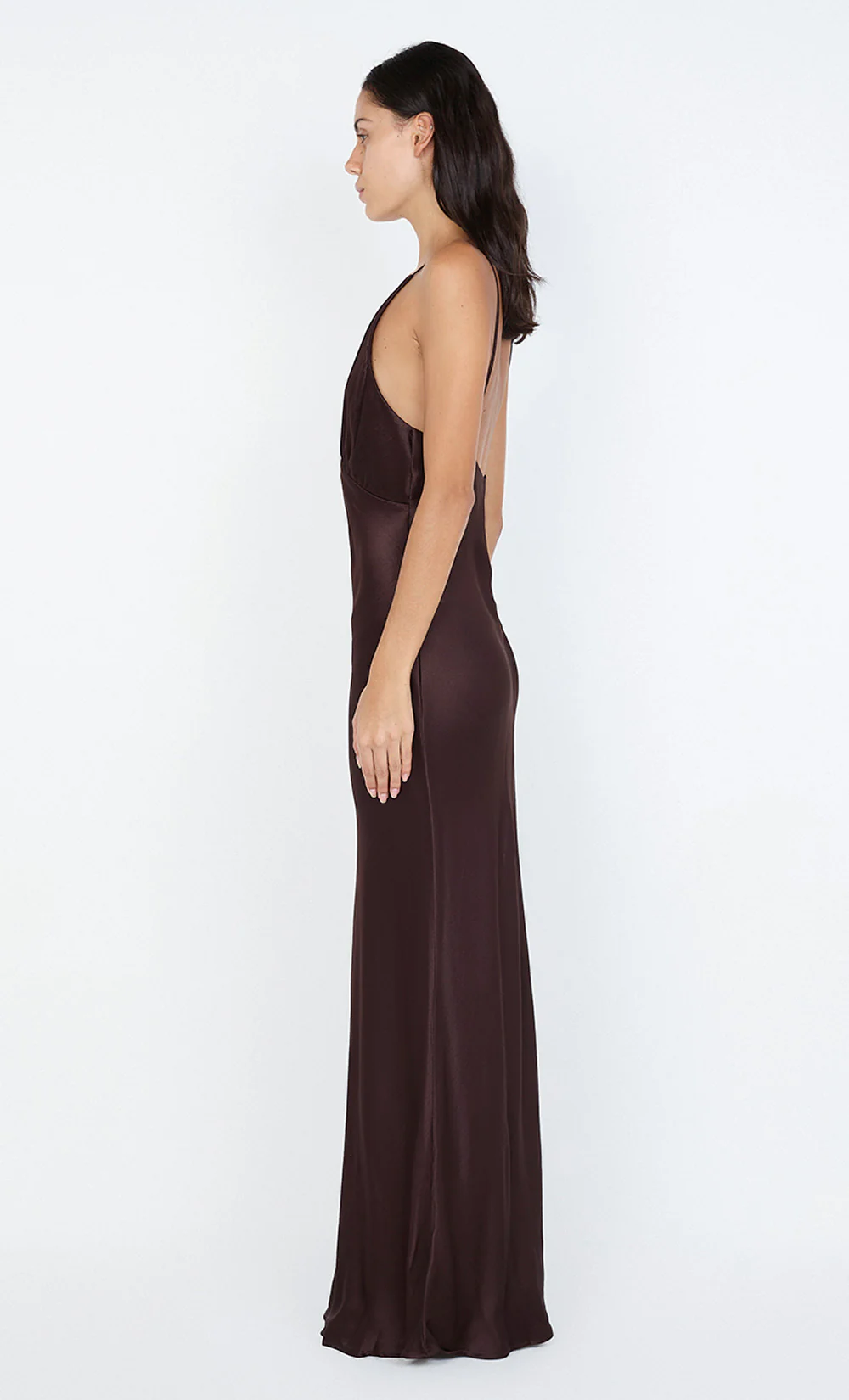 MOON DANCE V MAXI DRESS - DARK CHOCOLATE - Image 7