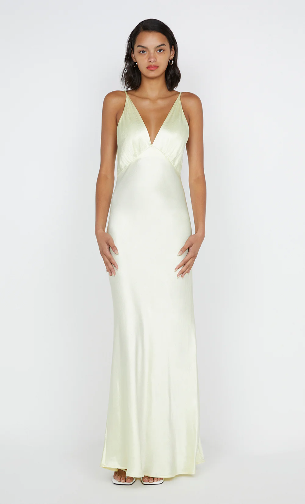 MOON DANCE V MAXI DRESS - ICE YELLOW - Image 5