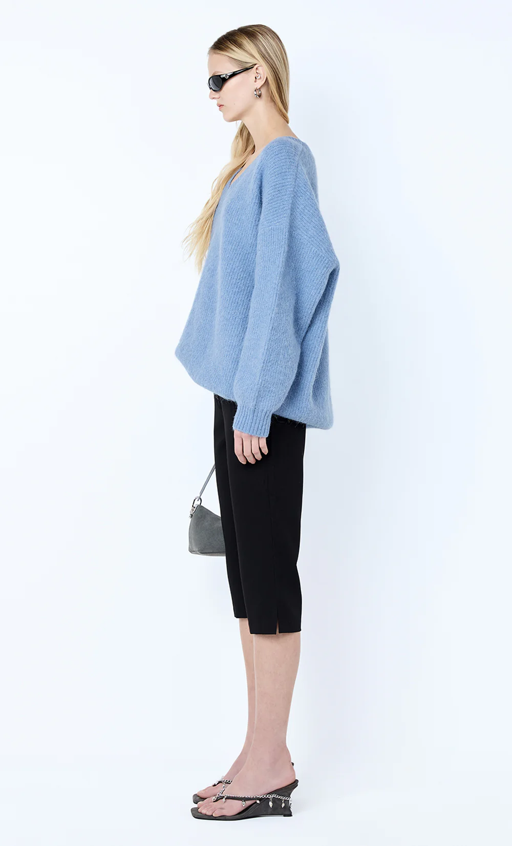 NOE OVERSIZED JUMPER - DENIM BLUE - Image 4