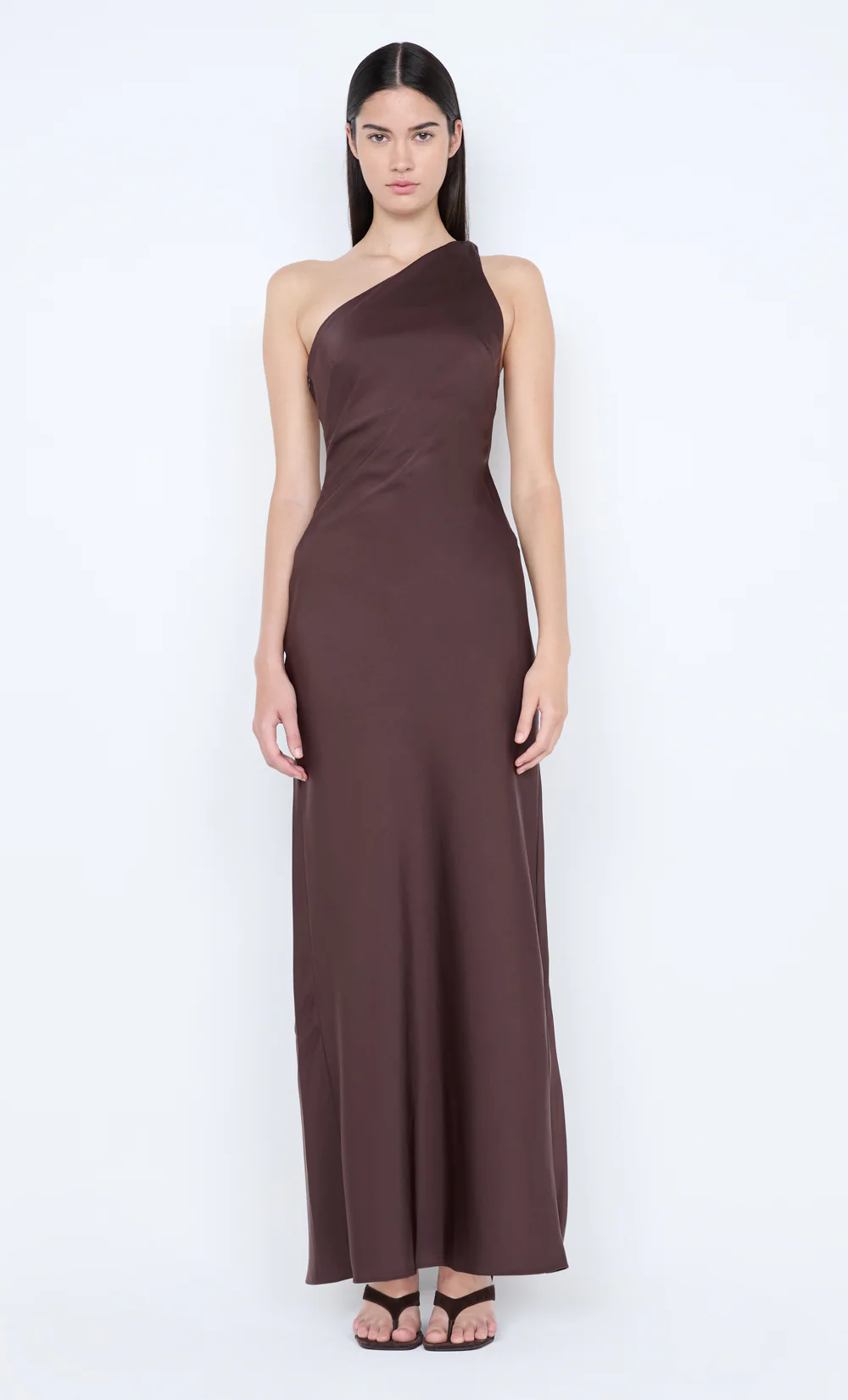 NYSSA MAXI DRESS - DARK CHOCOLATE - Image 5