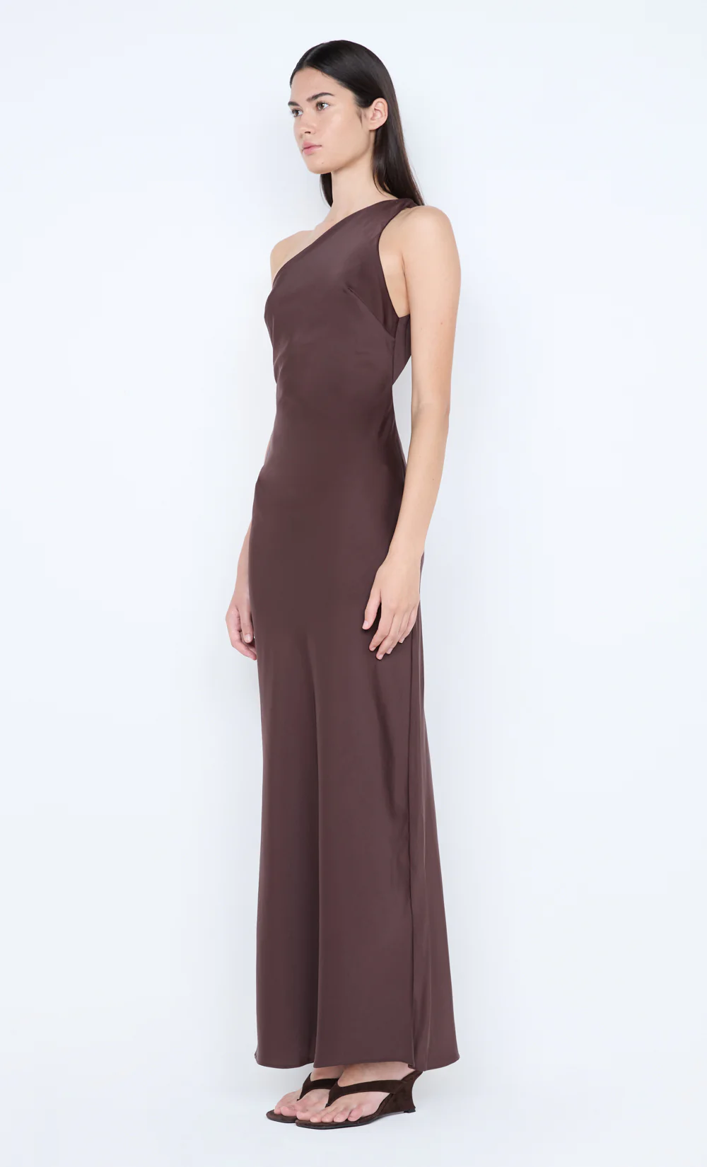 NYSSA MAXI DRESS - DARK CHOCOLATE - Image 6