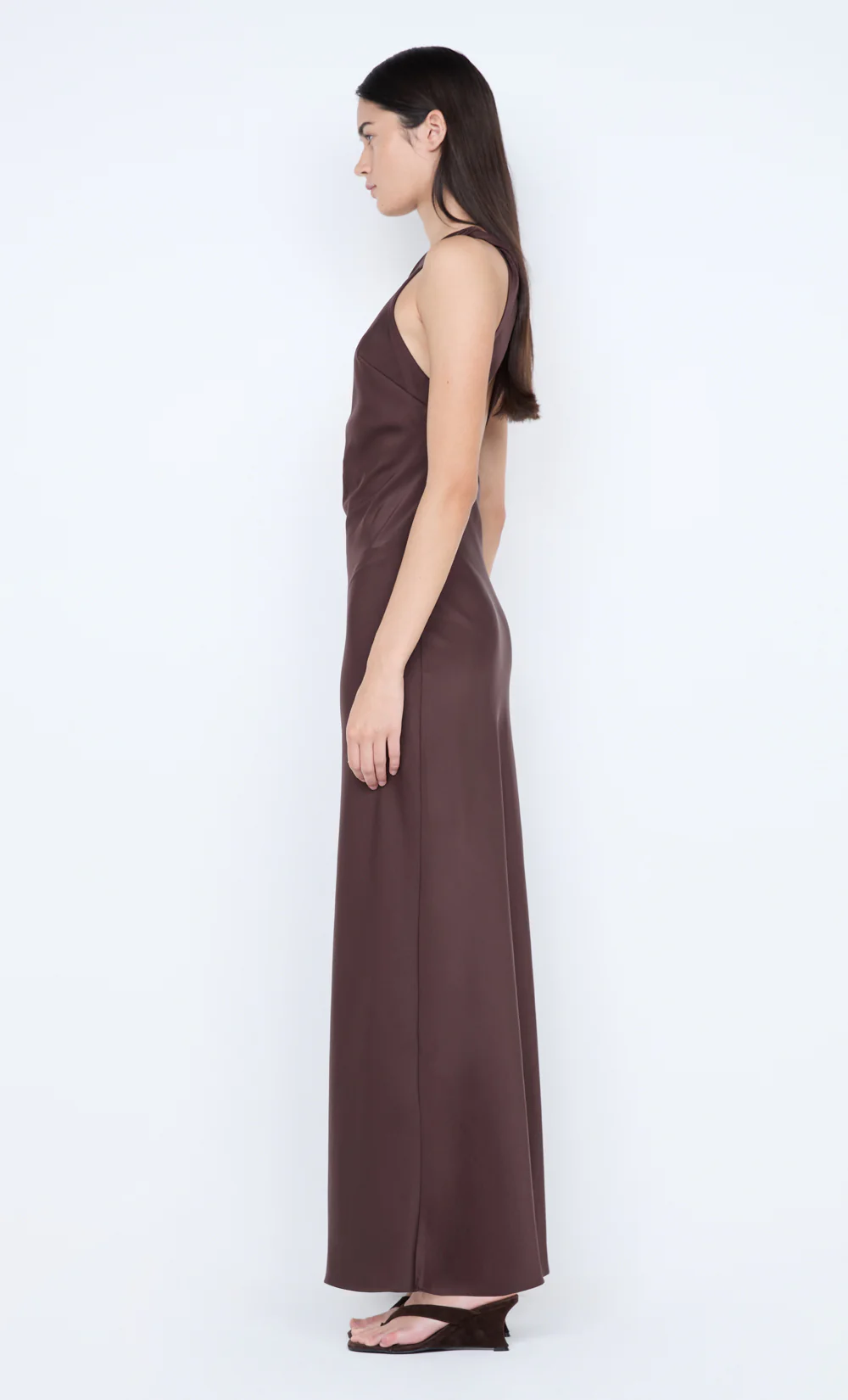 NYSSA MAXI DRESS - DARK CHOCOLATE - Image 7