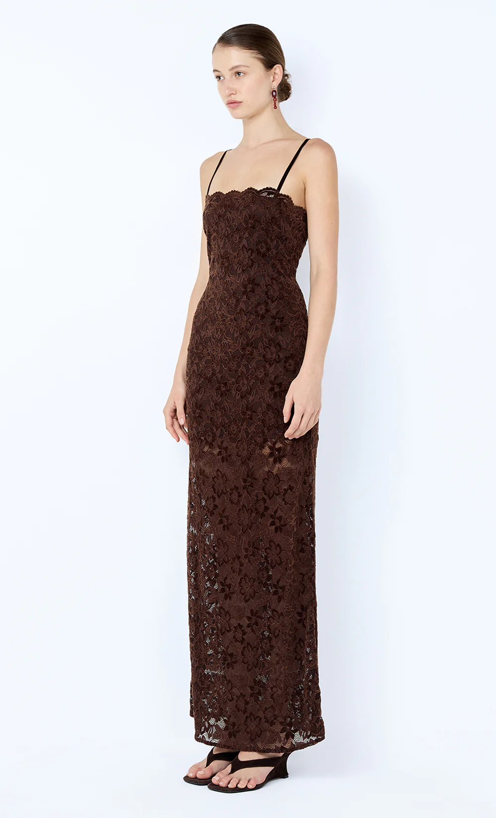 PAMELA MAXI DRESS - CHOC - Image 3