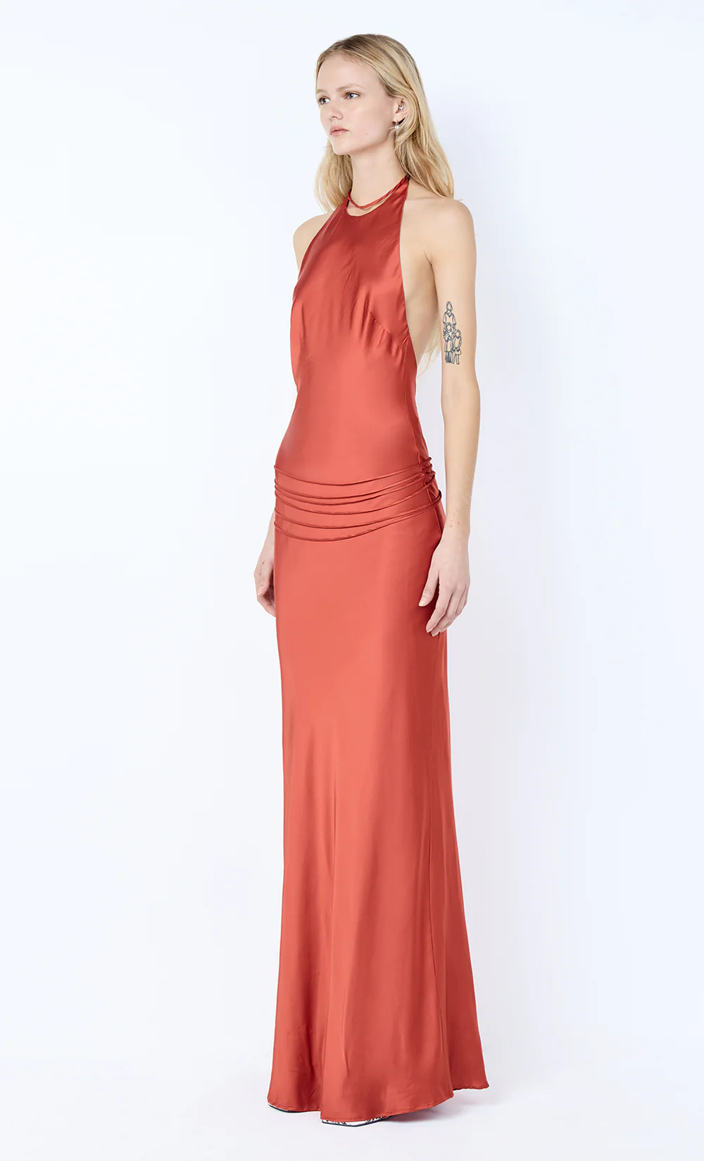 QUENTIN RACER MAXI DRESS - PAPRIKA - Image 3