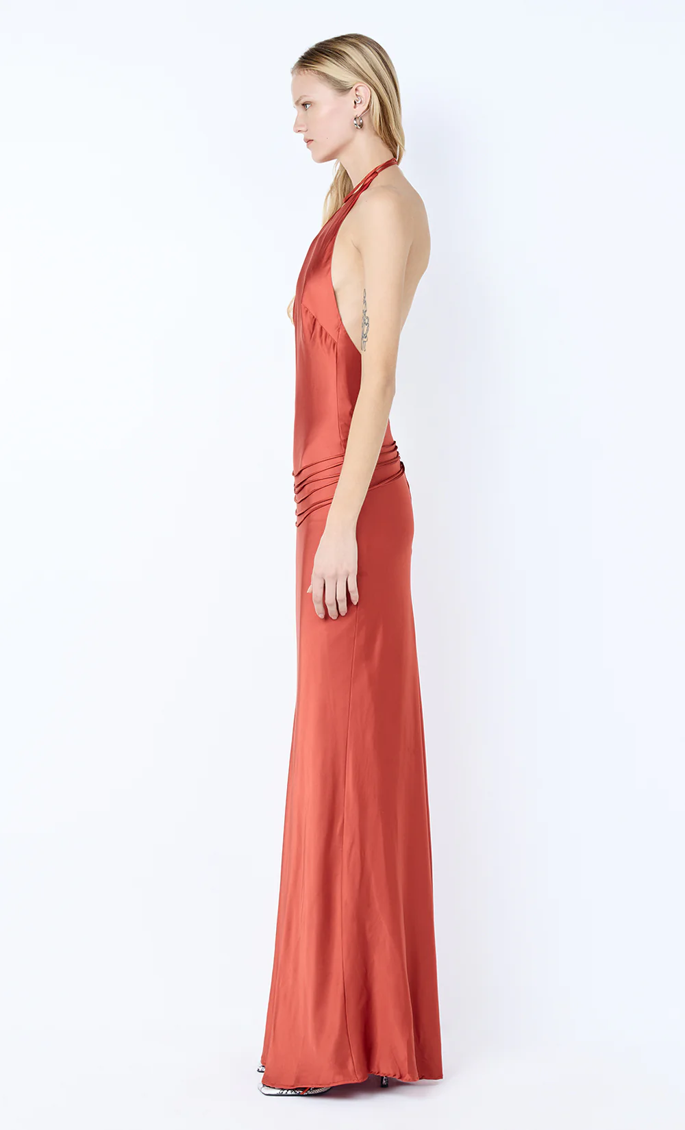 QUENTIN RACER MAXI DRESS - PAPRIKA - Image 5