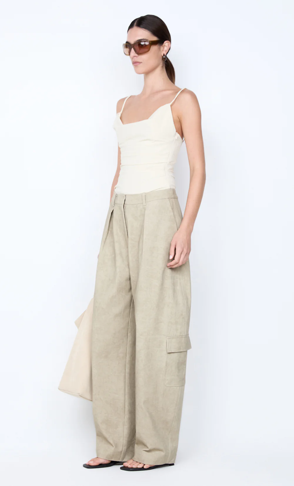 REID COWL TOP - VANILLA - Image 3
