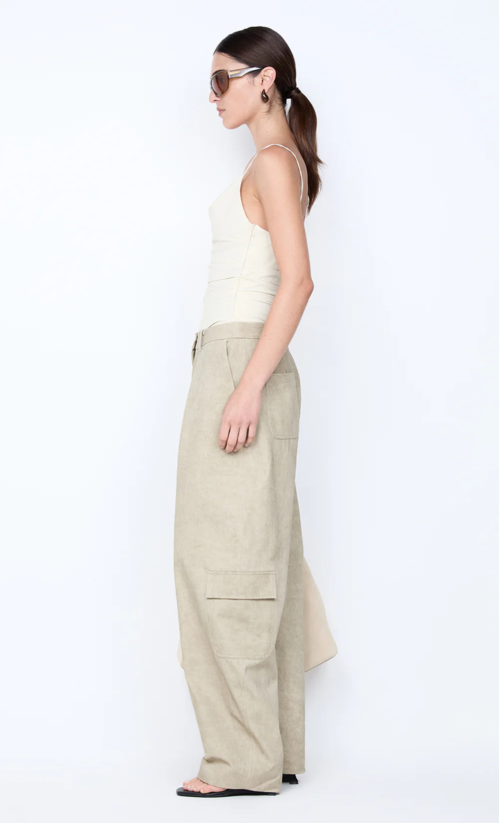 REID COWL TOP - VANILLA - Image 4