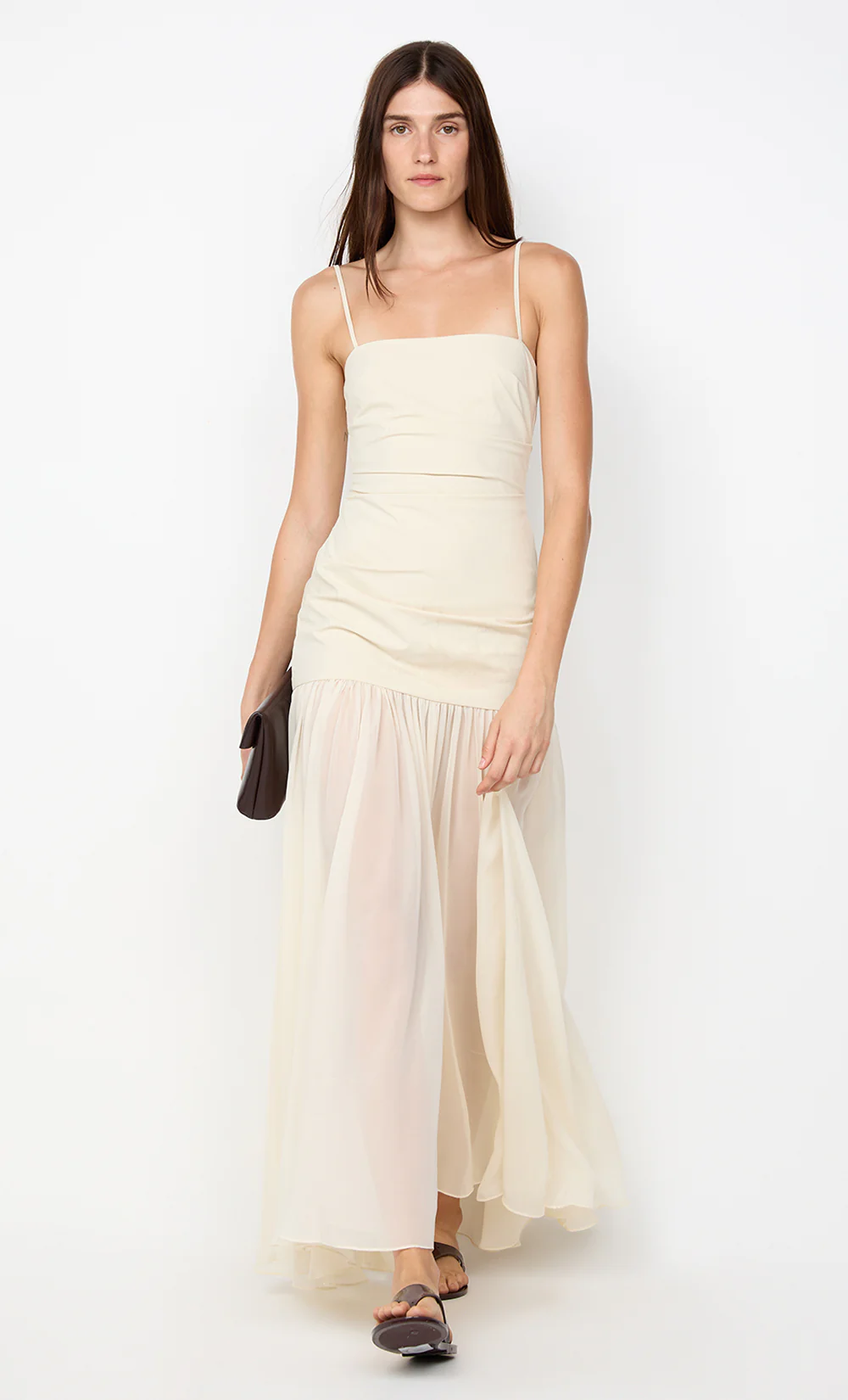 REID DROP WAIST MAXI DRESS - VANILLA - Image 2