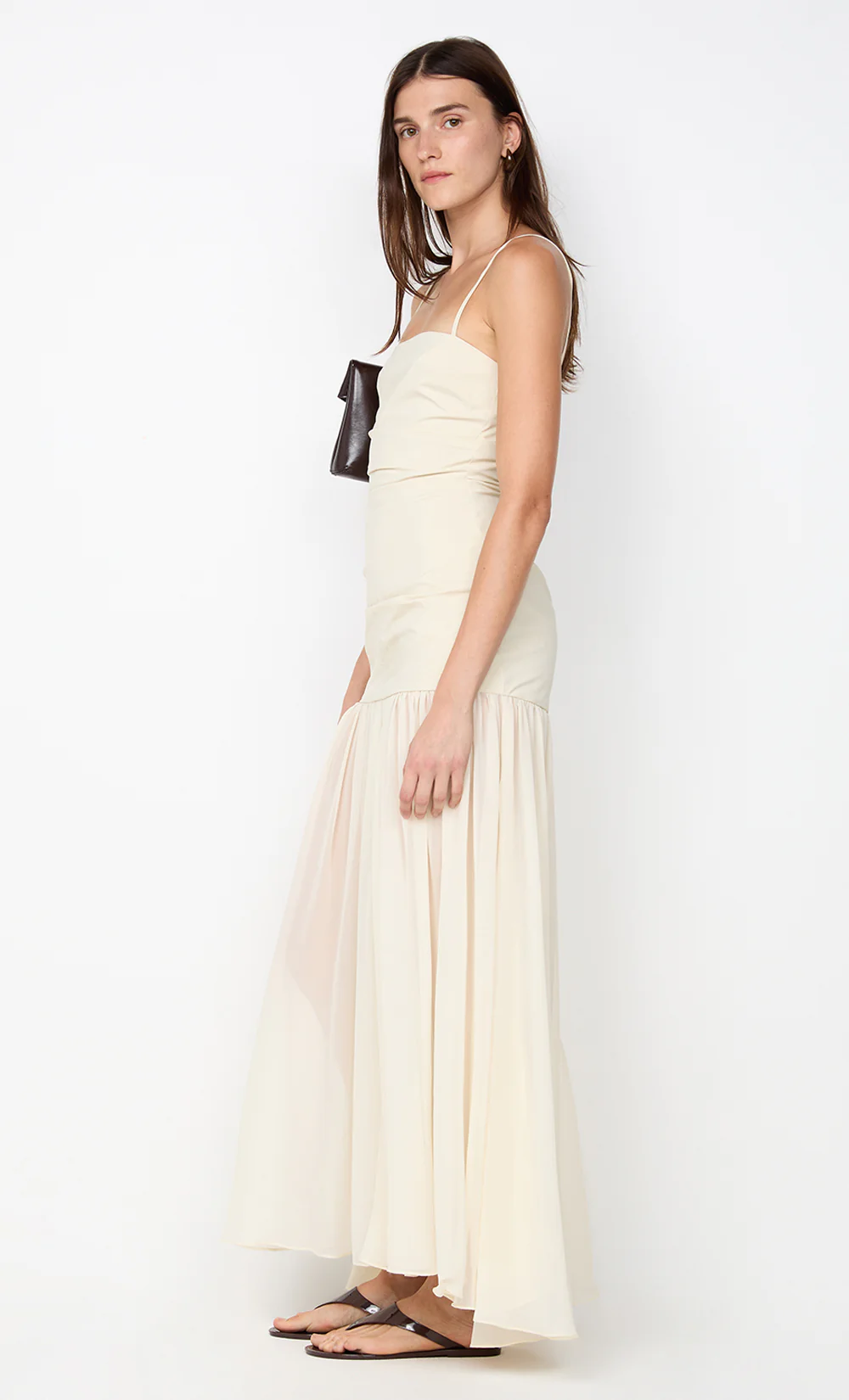 REID DROP WAIST MAXI DRESS - VANILLA - Image 5