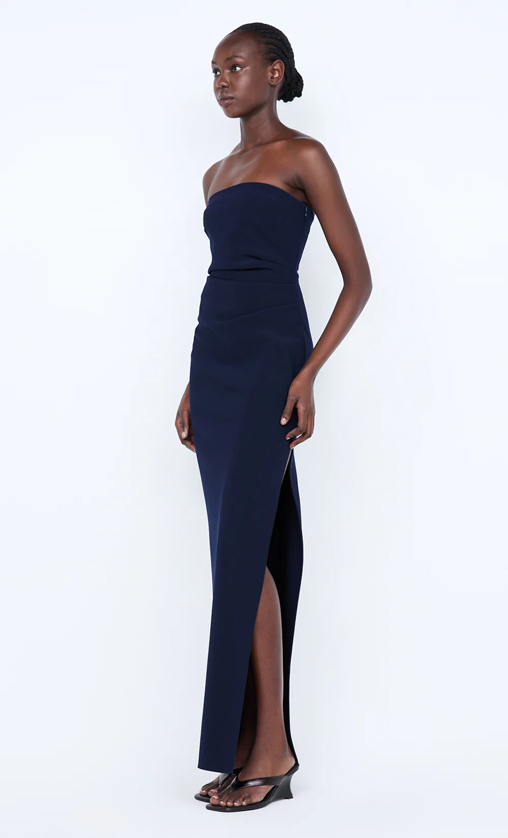 REINA STRAPLESS MAXI DRESS - INK - Image 3