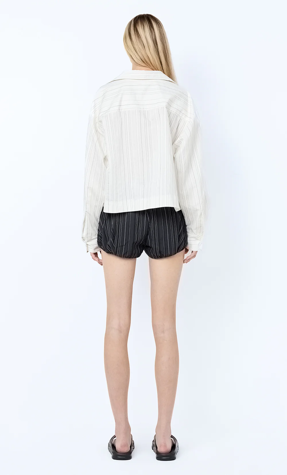 ROMI SHIRT - IVORY/BLACK STRIPE - Image 5