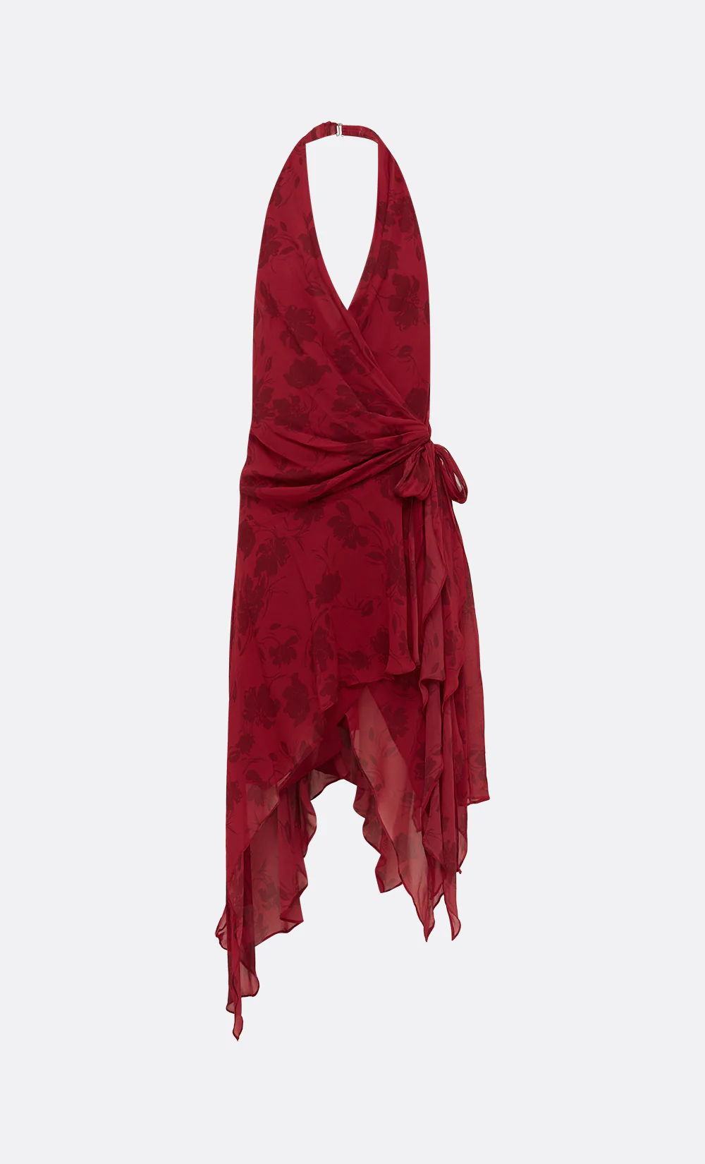 RUBY WRAP MIDI DRESS - CHERRY FLORAL - Image 6