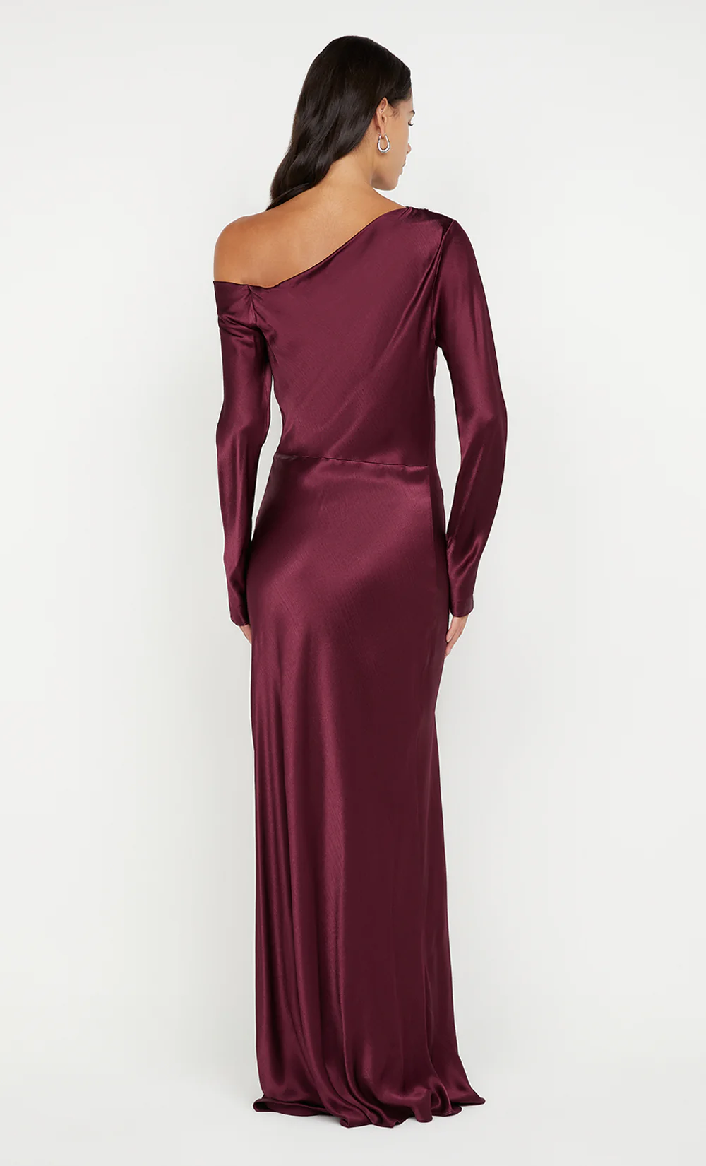 SIENA ASYM MAXI DRESS - PLUM - Image 3