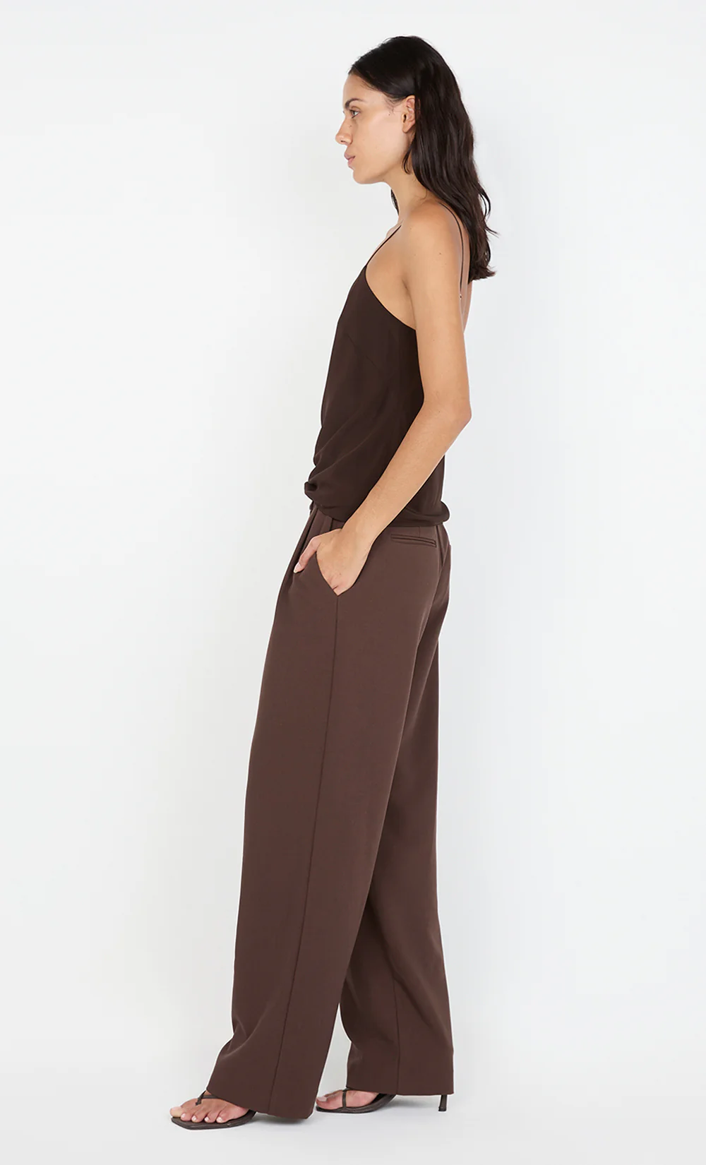 SILK CAMI - CHOC - Image 3