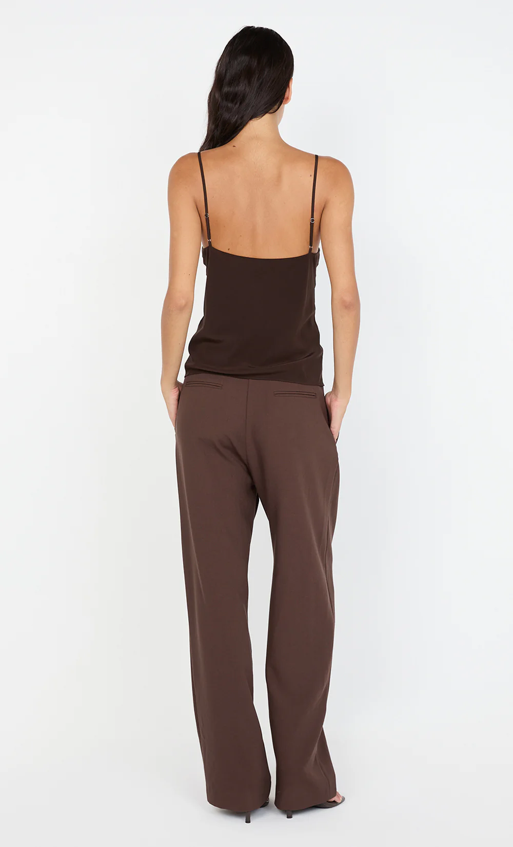 SILK CAMI - CHOC - Image 4