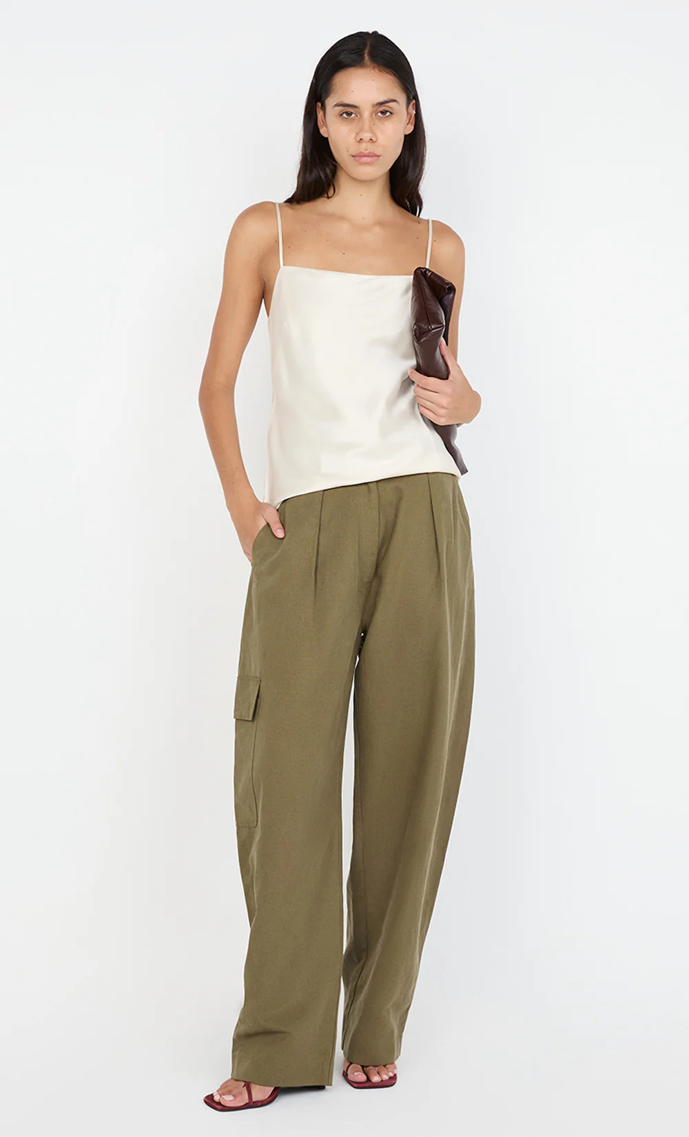 SILK CAMI - CREAM - Image 3