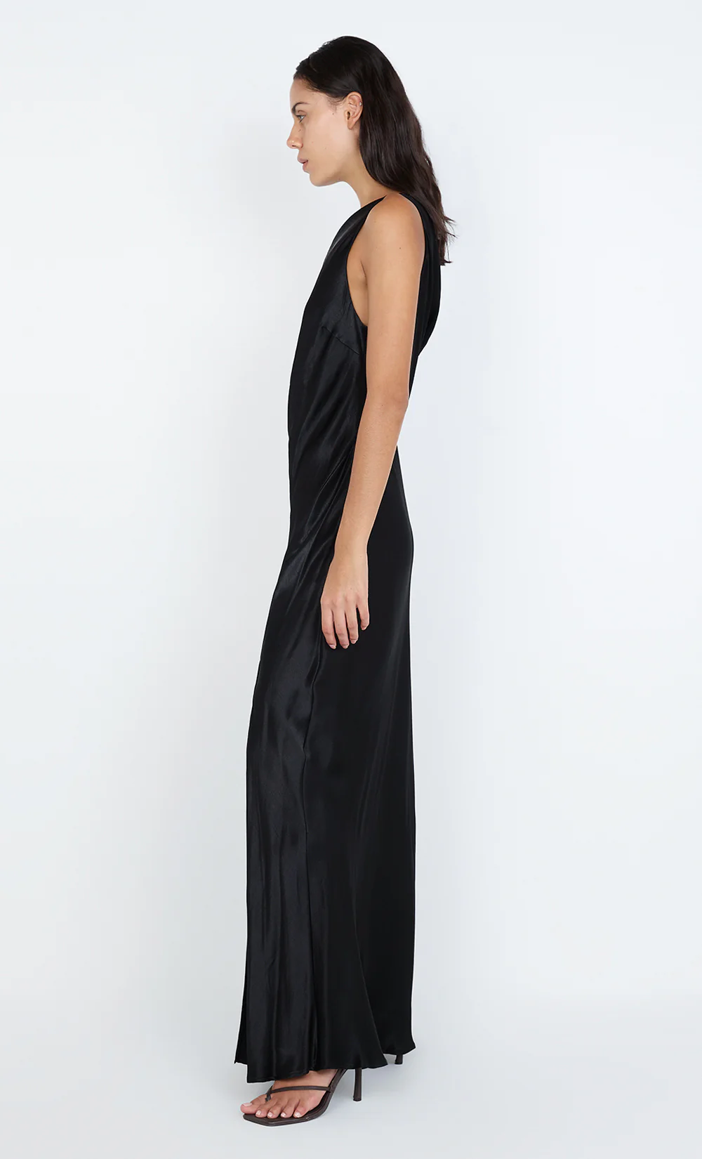 SOL ASYM DRESS - BLACK - Image 5