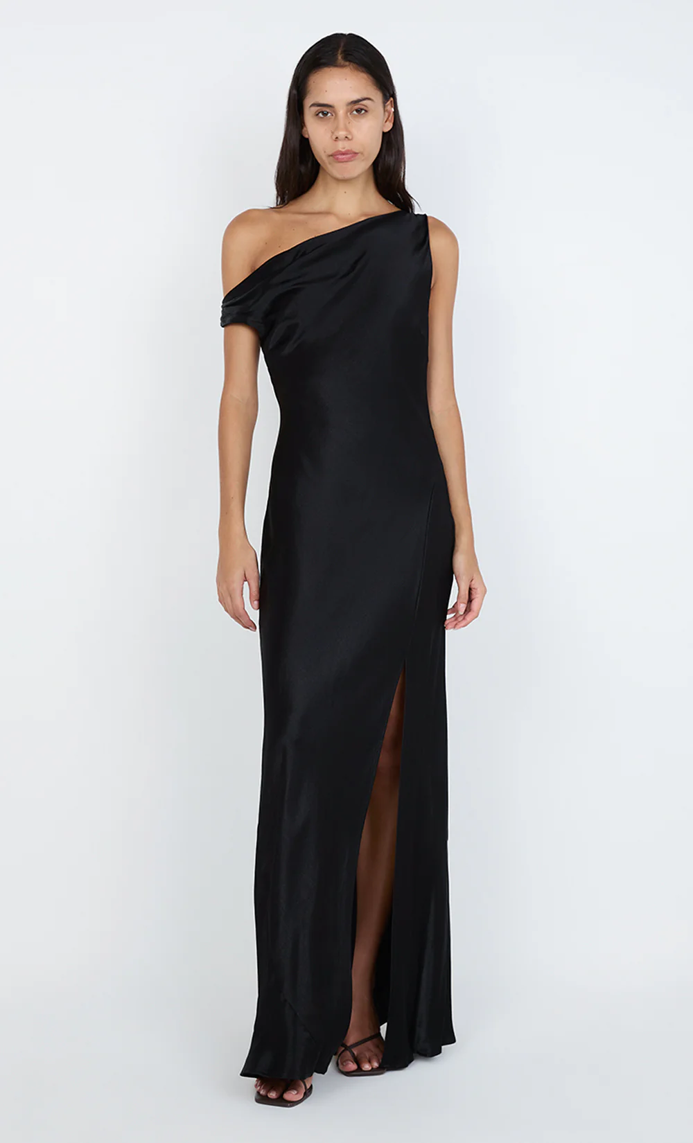 SOL ASYM DRESS - BLACK - Image 6