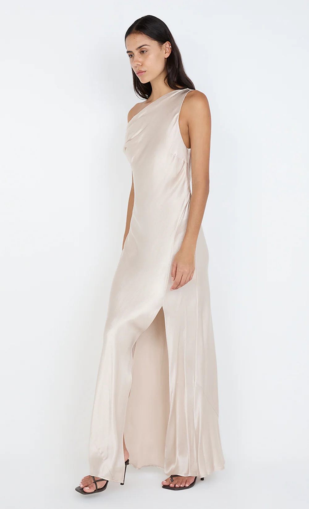 SOL ASYM DRESS - SAND - Image 5