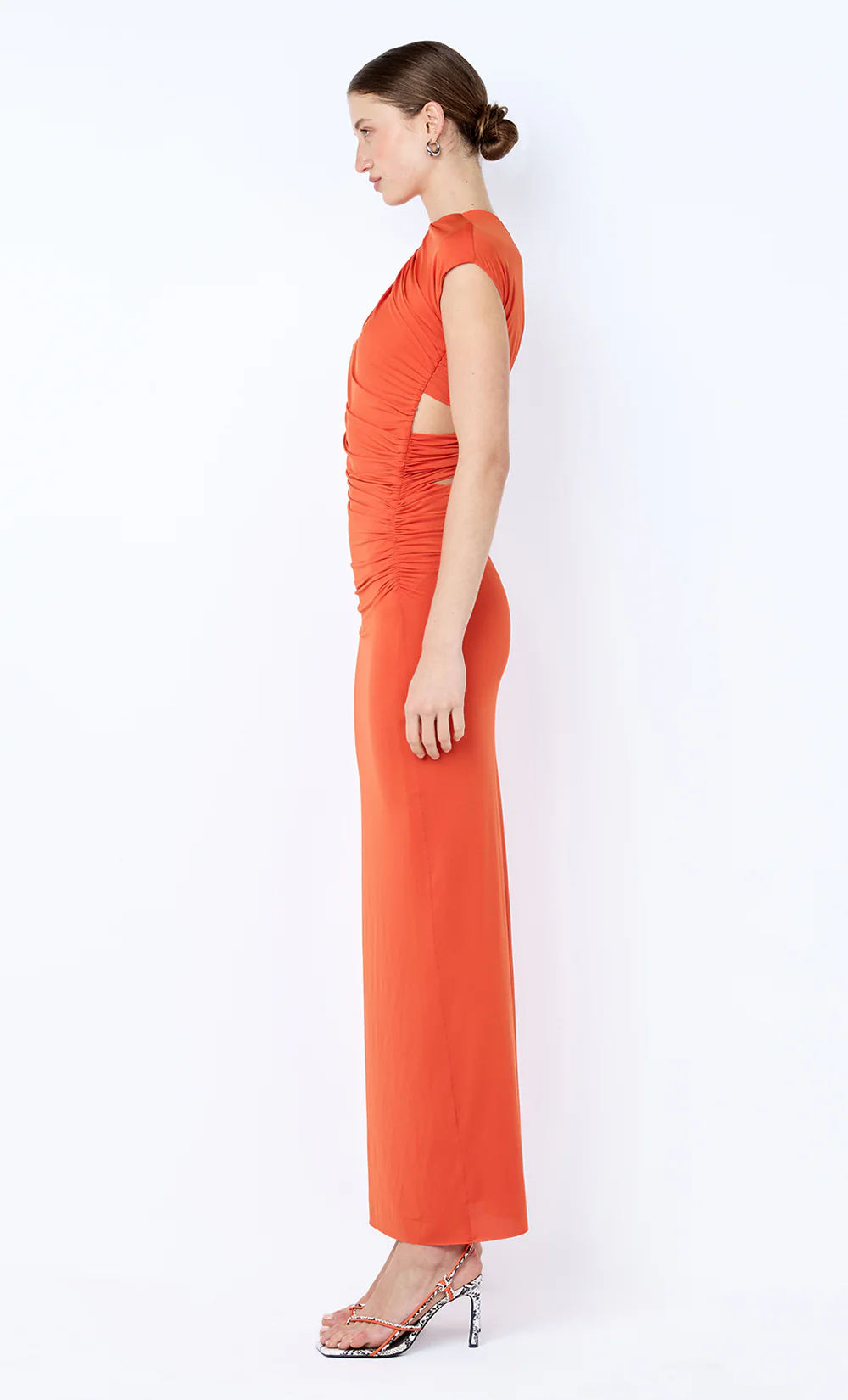 SOLENNE TWIST MAXI DRESS - PERSIMMON - Image 4