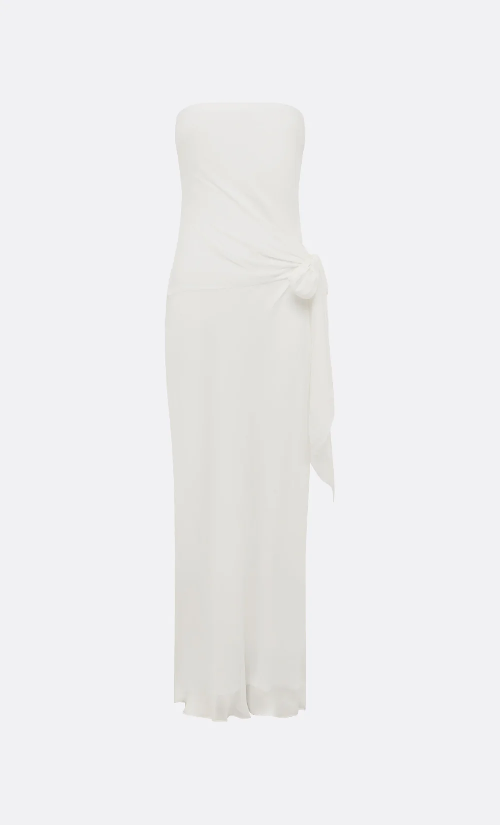 SONEVA STRAPLESS MAXI DRESS - IVORY - Image 5