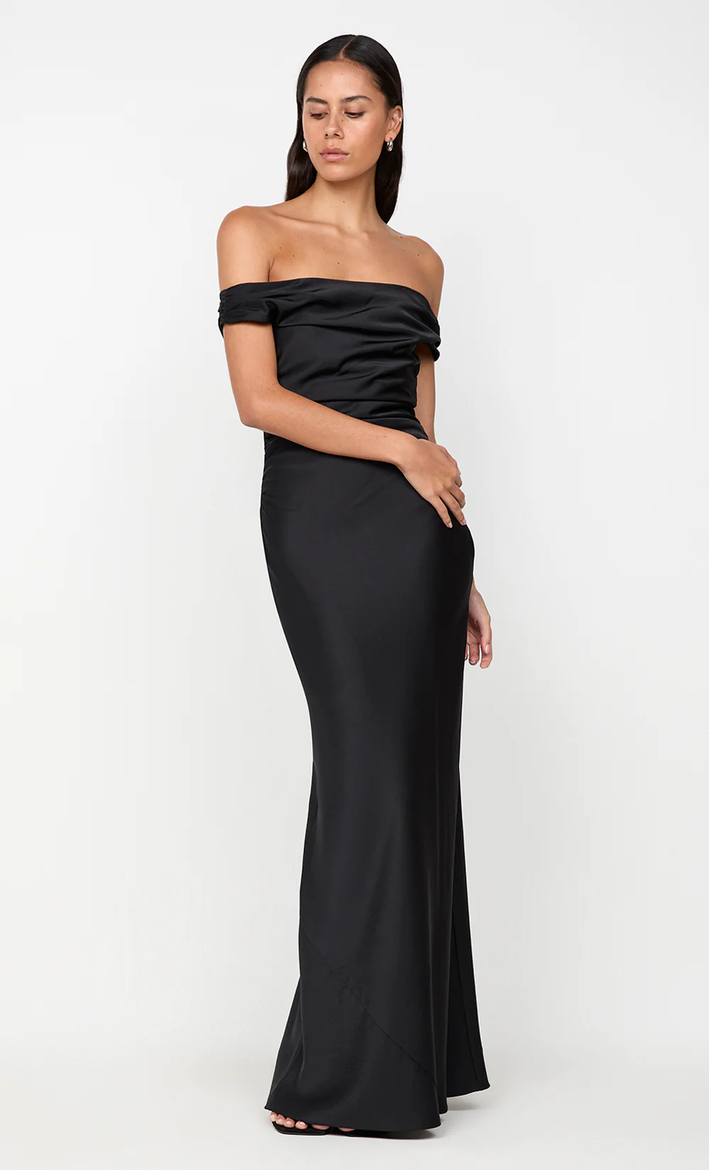 ETERNITY OFF SHOULDER MAXI - BLACK - Image 3