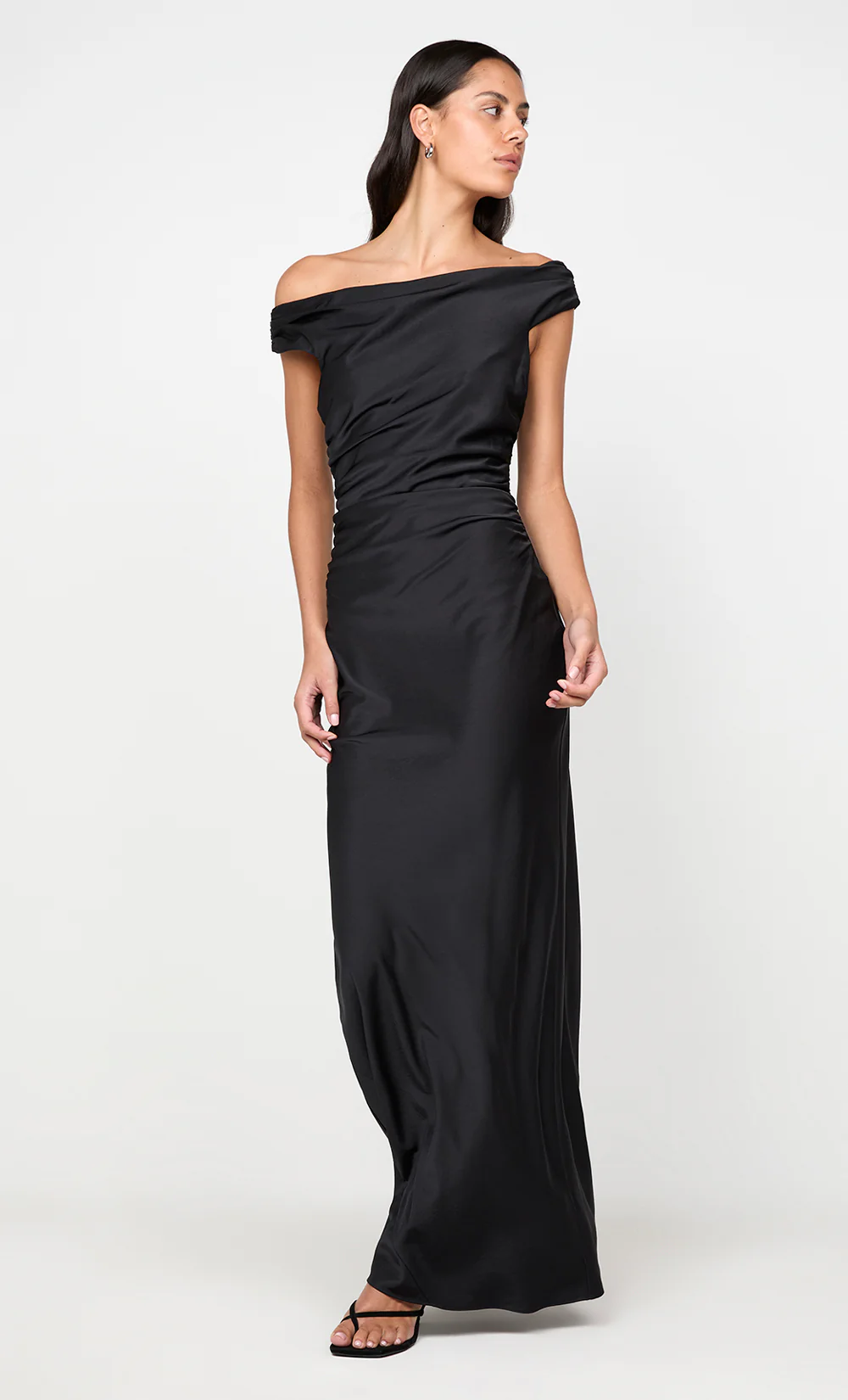 ETERNITY OFF SHOULDER MAXI - BLACK - Image 4