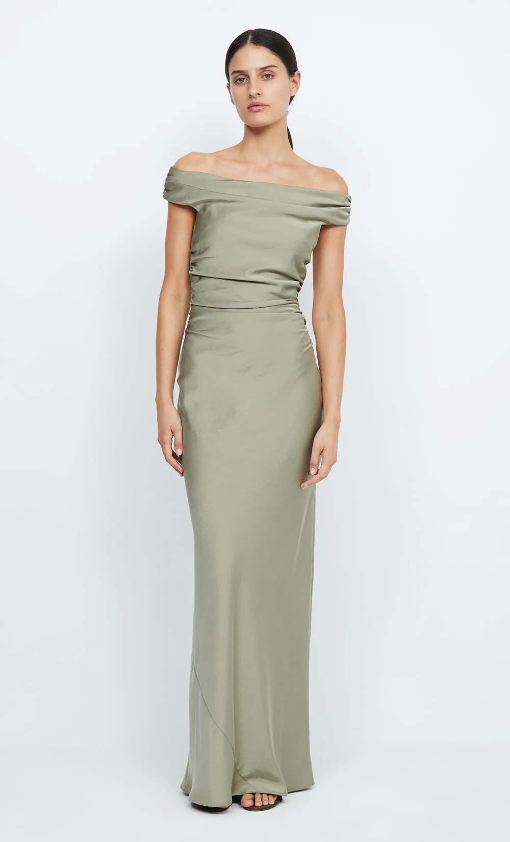 ETERNITY OFF SHOULDER MAXI - SAGE - Image 3