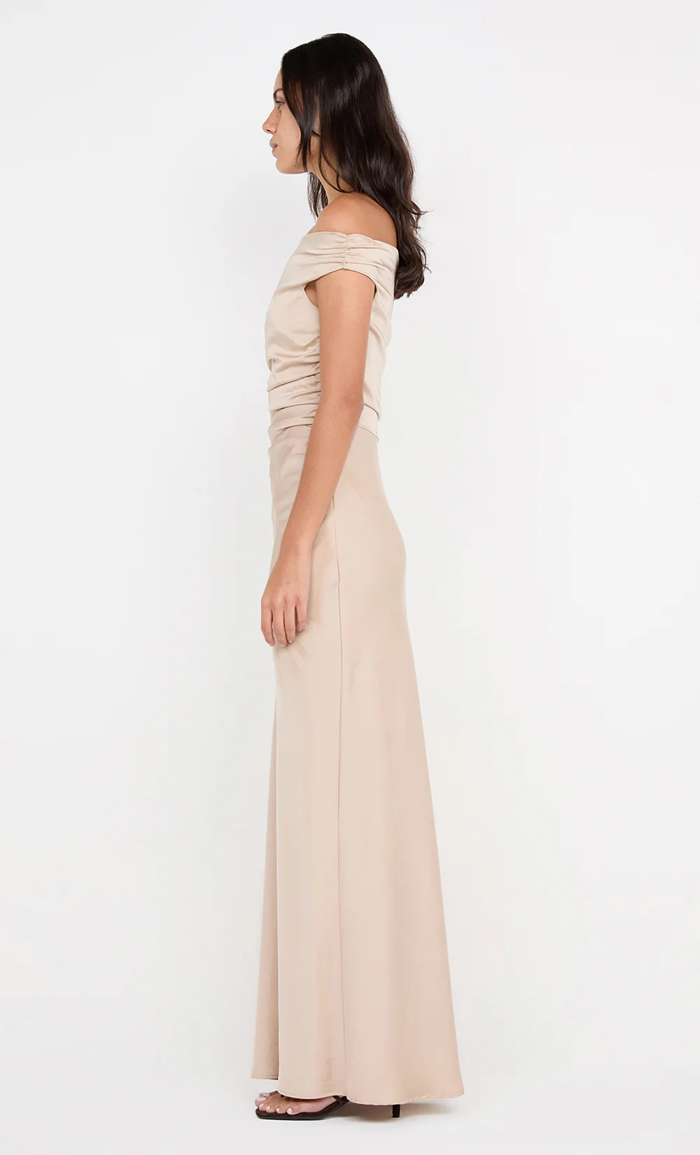 ETERNITY OFF SHOULDER MAXI - SAND - Image 6