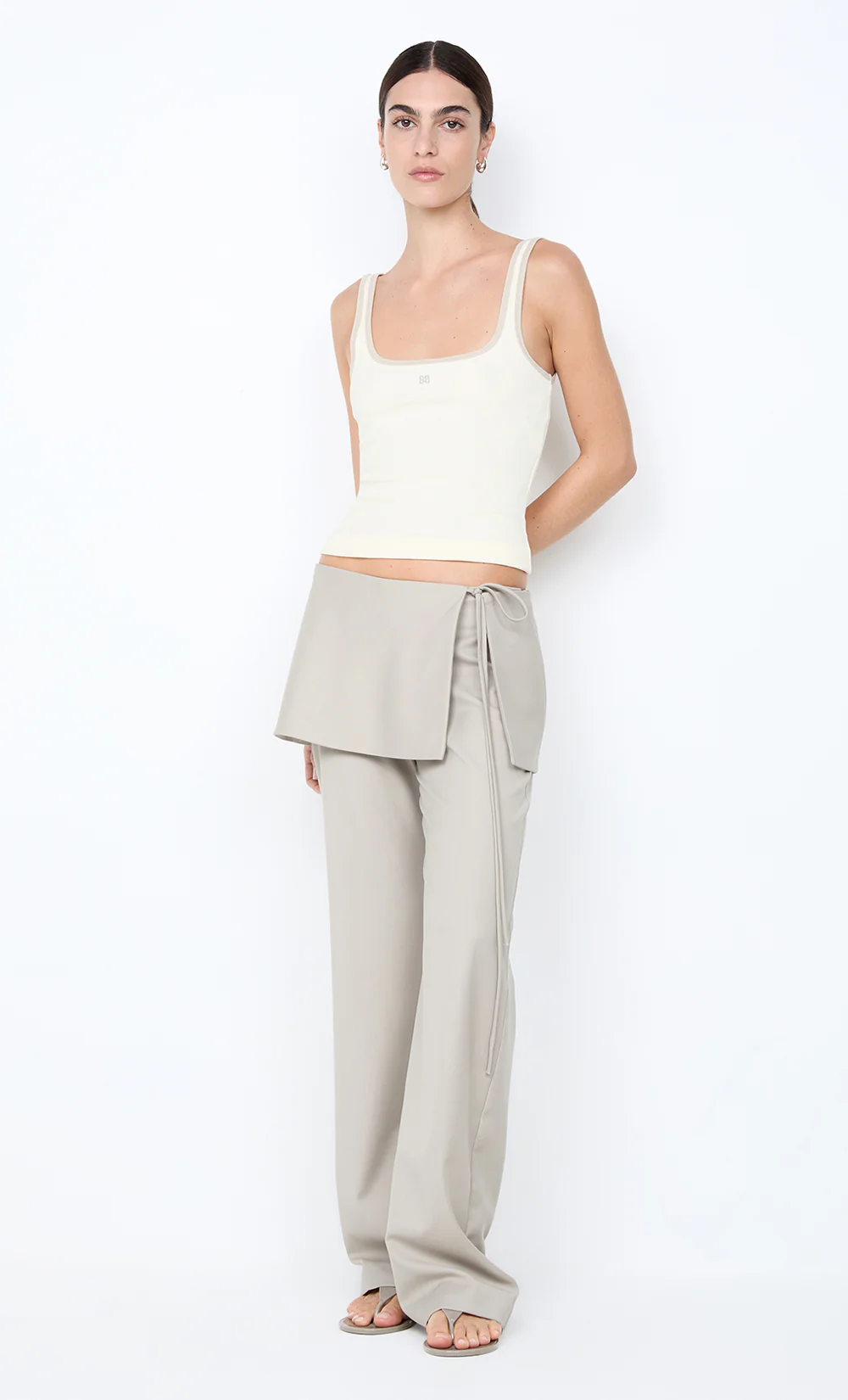 TAMSYN OVERLAY PANT - CEMENT - Image 3