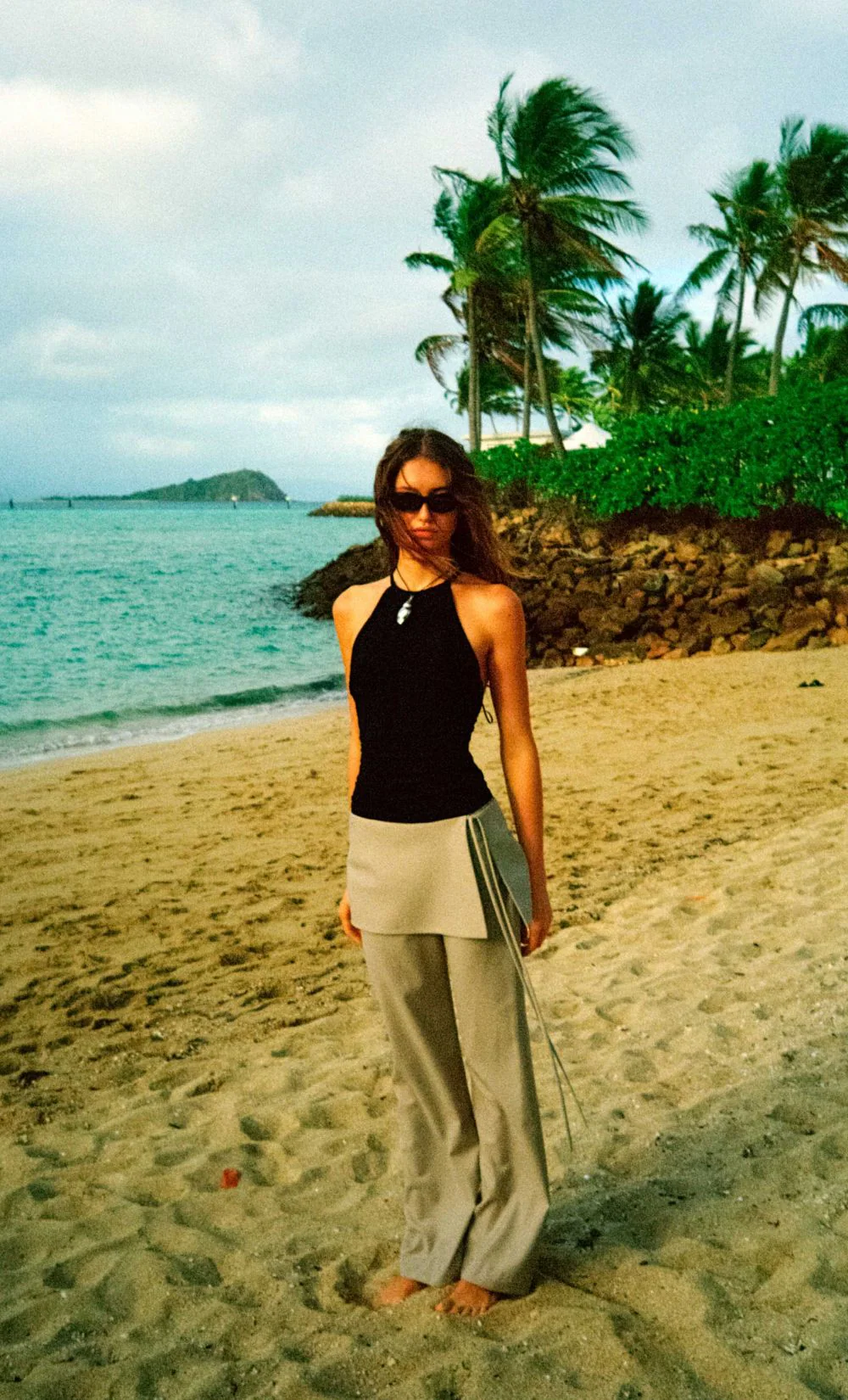 TAMSYN OVERLAY PANT - CEMENT - Image 4