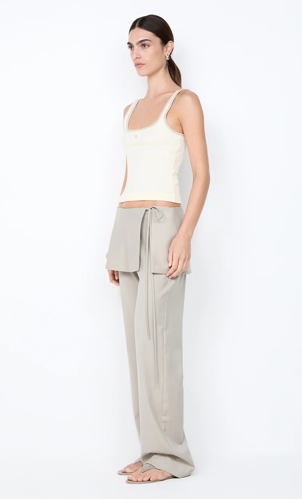 TAMSYN OVERLAY PANT - CEMENT - Image 5