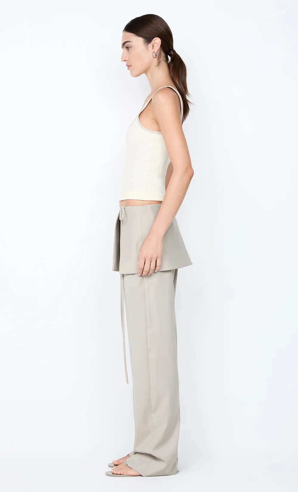 TAMSYN OVERLAY PANT - CEMENT - Image 6