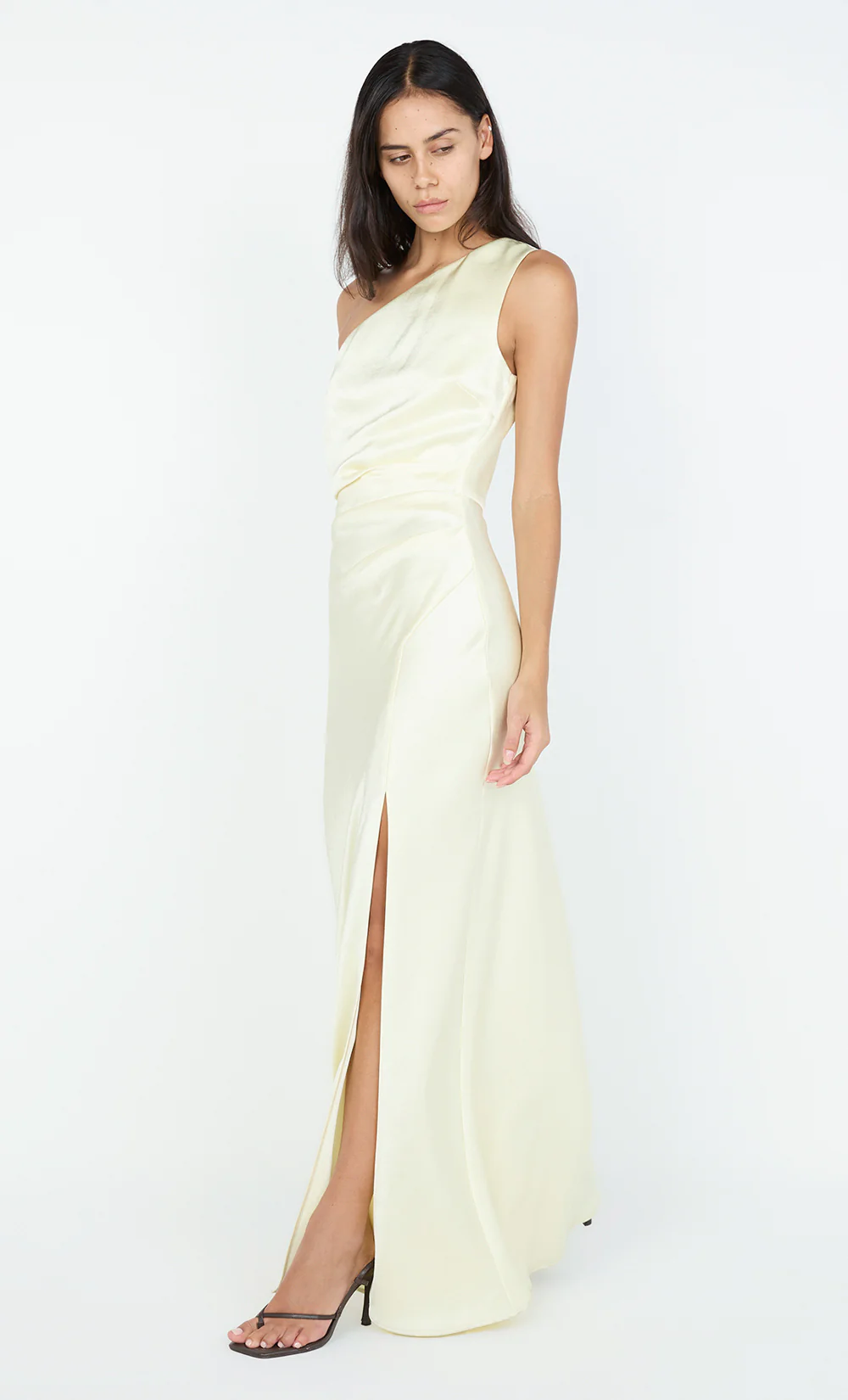THE DREAMER ASYM DRESS - ICE YELLOW - Image 2