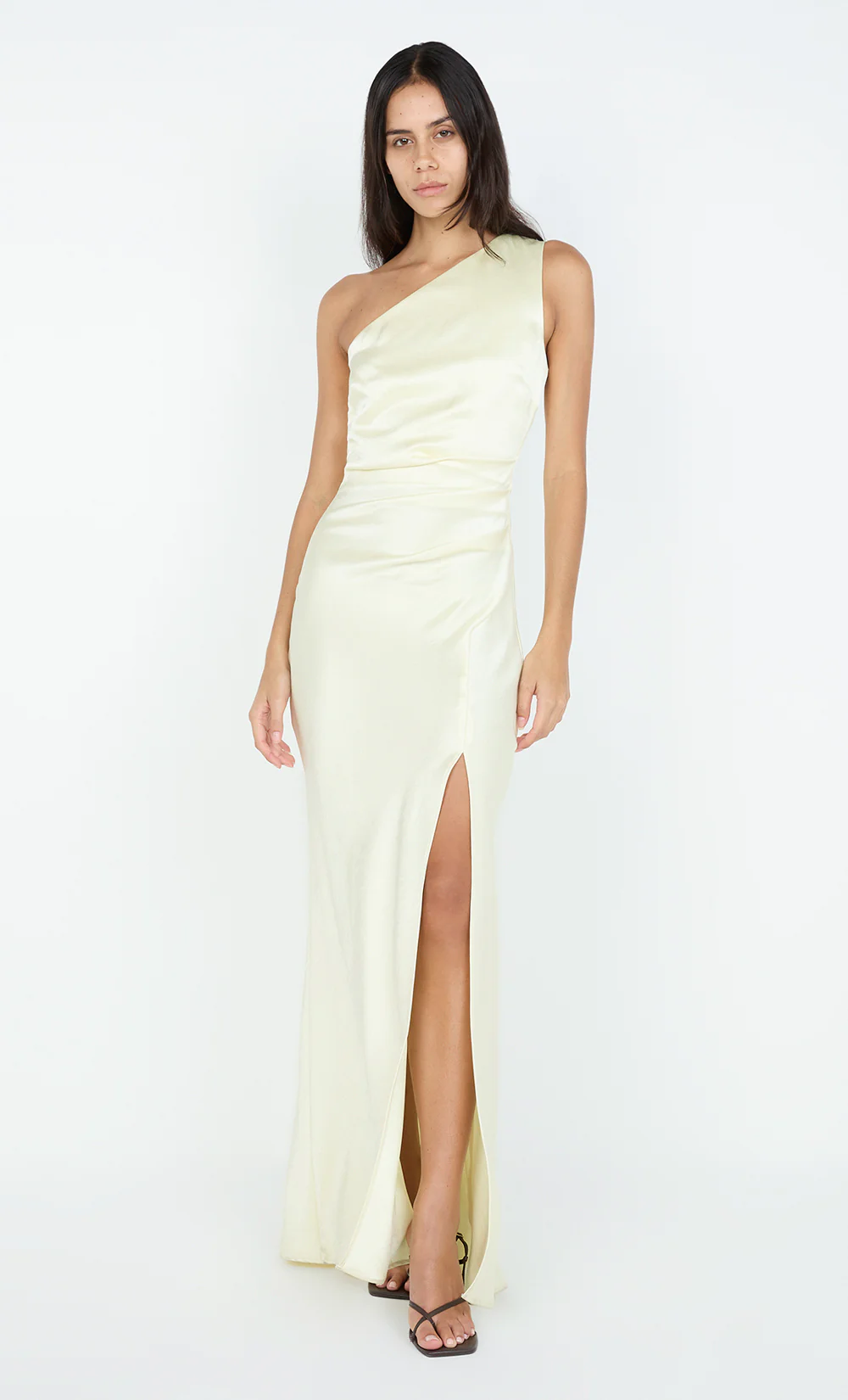 THE DREAMER ASYM DRESS - ICE YELLOW - Image 5