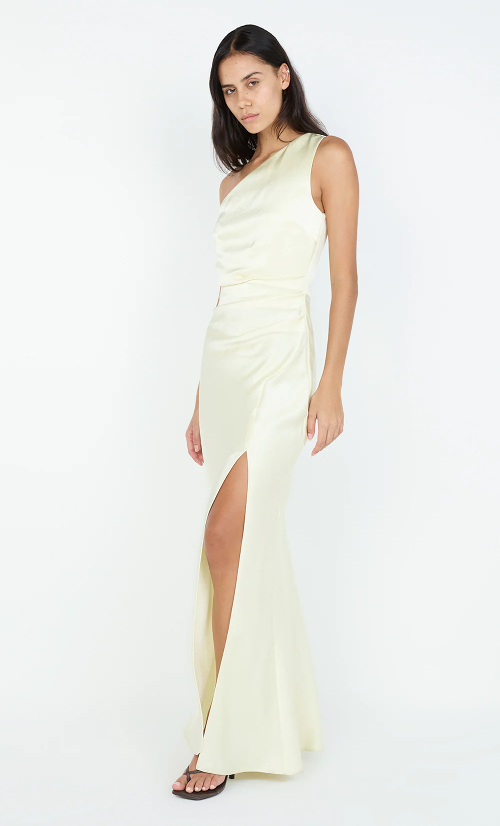 THE DREAMER ASYM DRESS - ICE YELLOW - Image 6