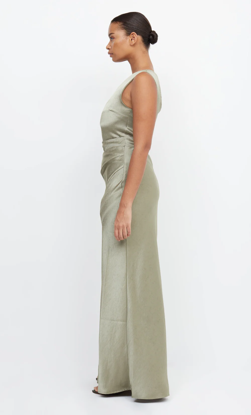 THE DREAMER ASYM DRESS - SAGE - Image 5
