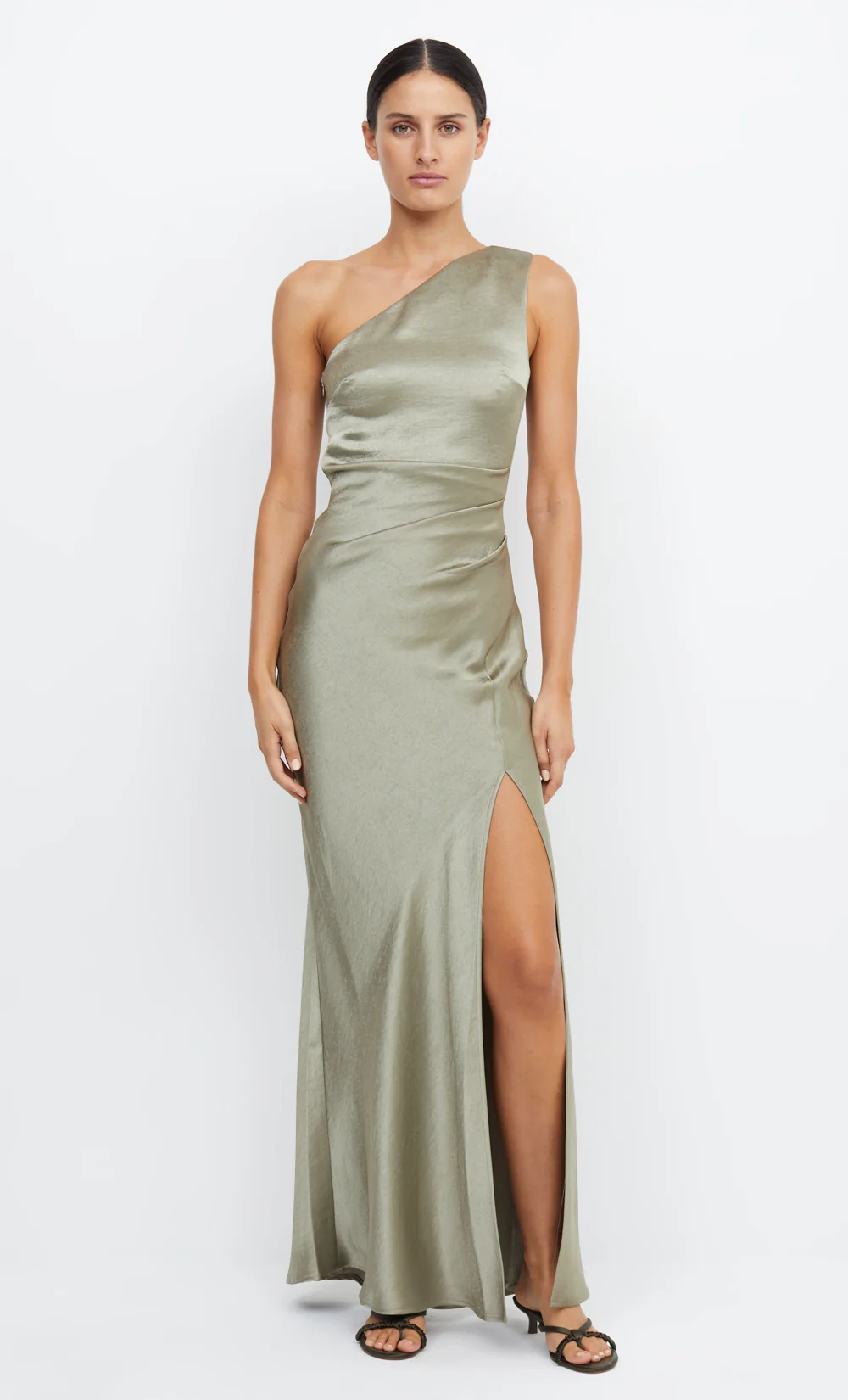 THE DREAMER ASYM DRESS - SAGE - Image 6