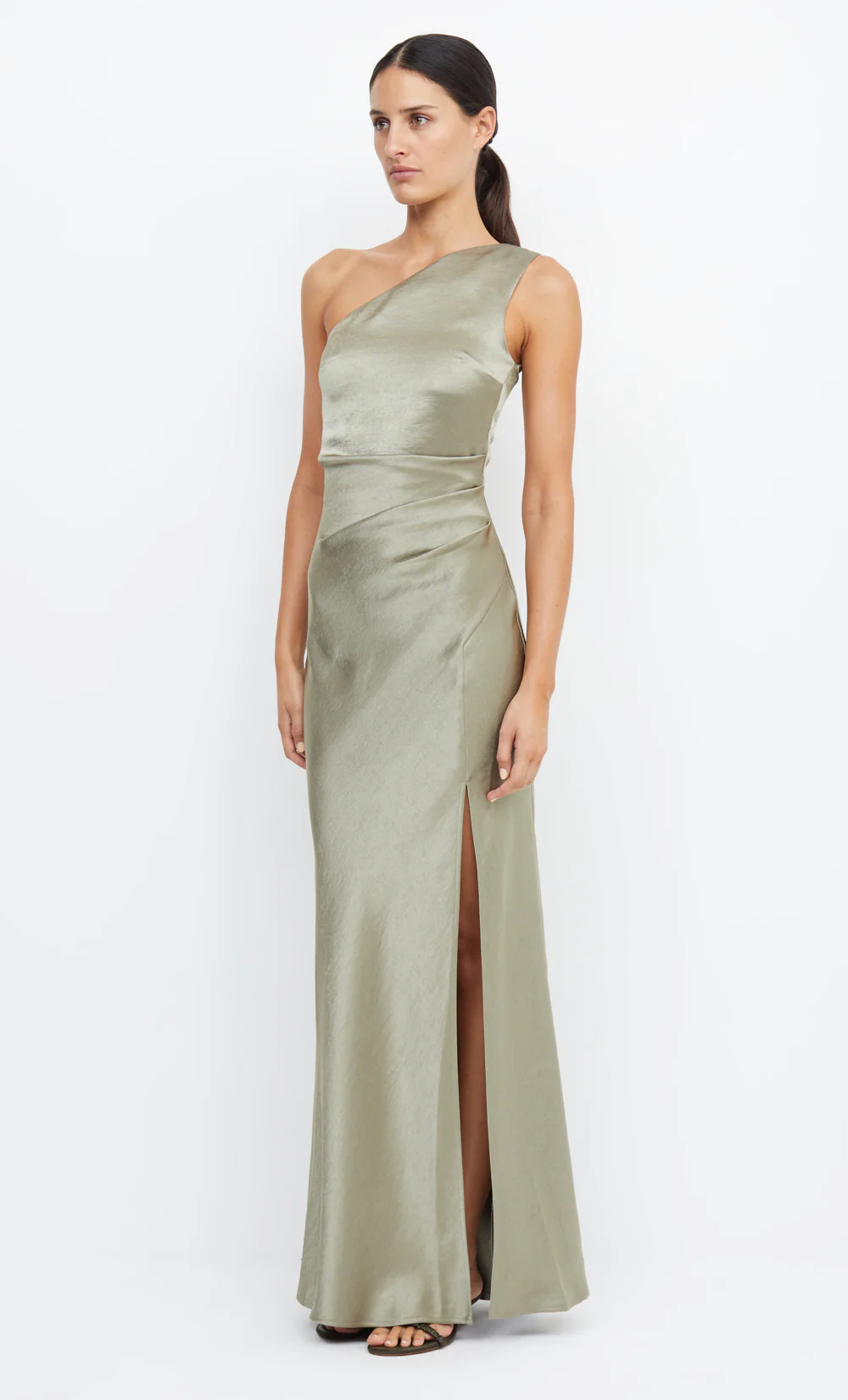 THE DREAMER ASYM DRESS - SAGE - Image 8
