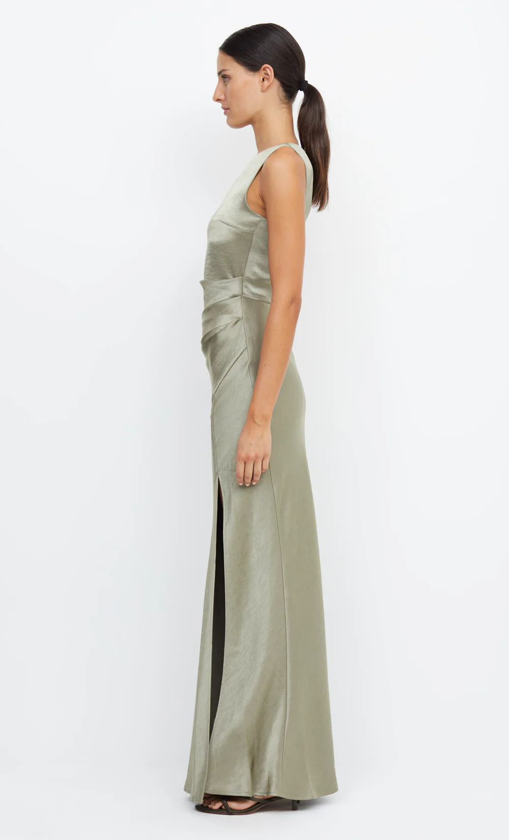 THE DREAMER ASYM DRESS - SAGE - Image 9