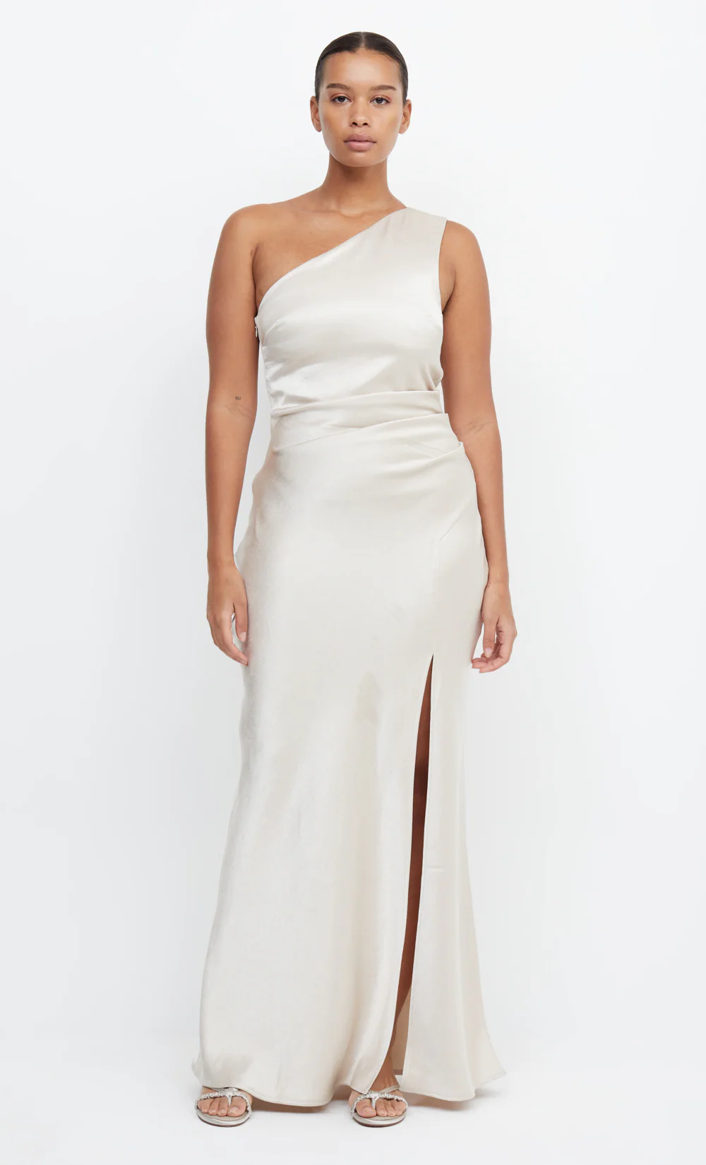 THE DREAMER ASYM DRESS - SAND - Image 2